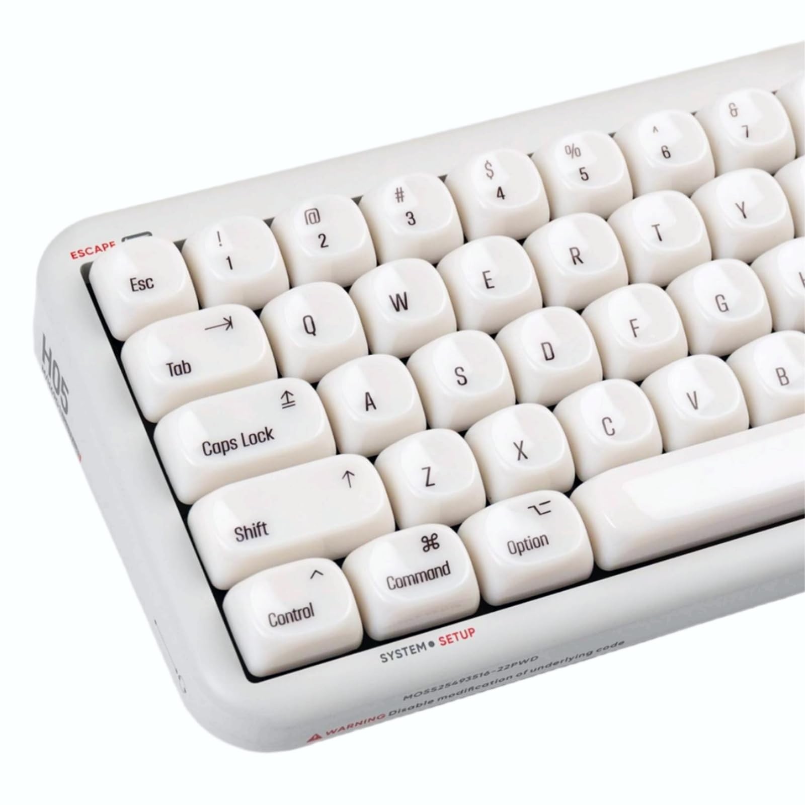PBT Keycaps Minimalist Mac White Cute 140 Keys MX Switch Key Cap