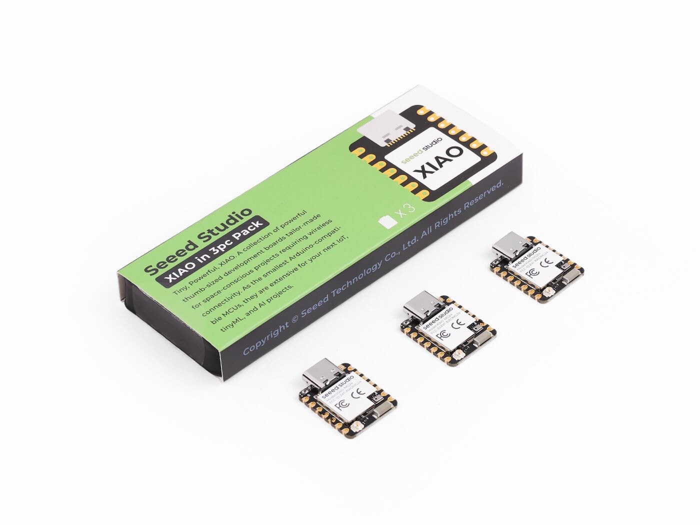 XIAO MG24 Sense 3PCS Pack - Silicon Labs EFR32MG24, Matter Native Over Thread...