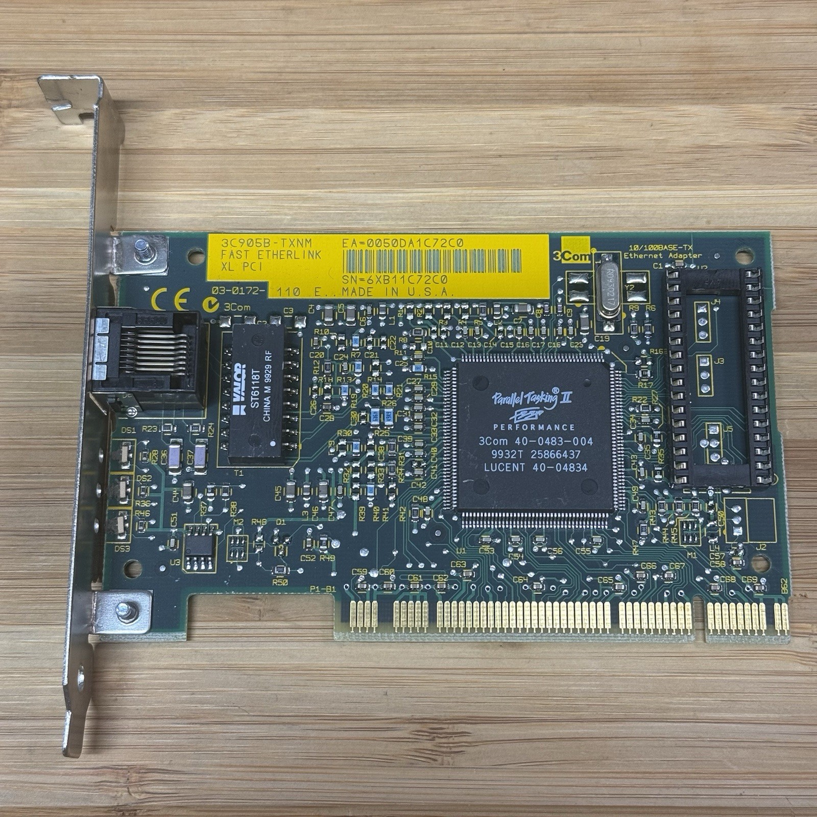 3Com 3C905B-TXNM Fast EtherLink XL PCI 10/100 Network Card Tested Working