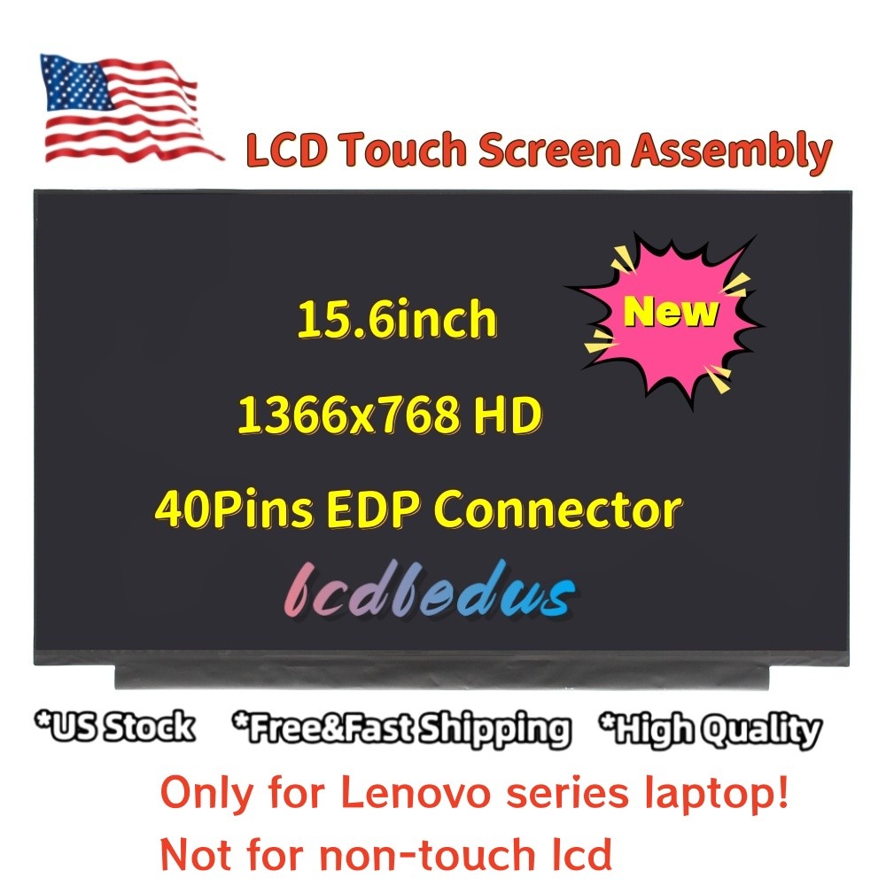BOE NT156WHM-T02 V8.0 Lenovo 40pin Narrow LCD Touch Screen Replacement * FAST