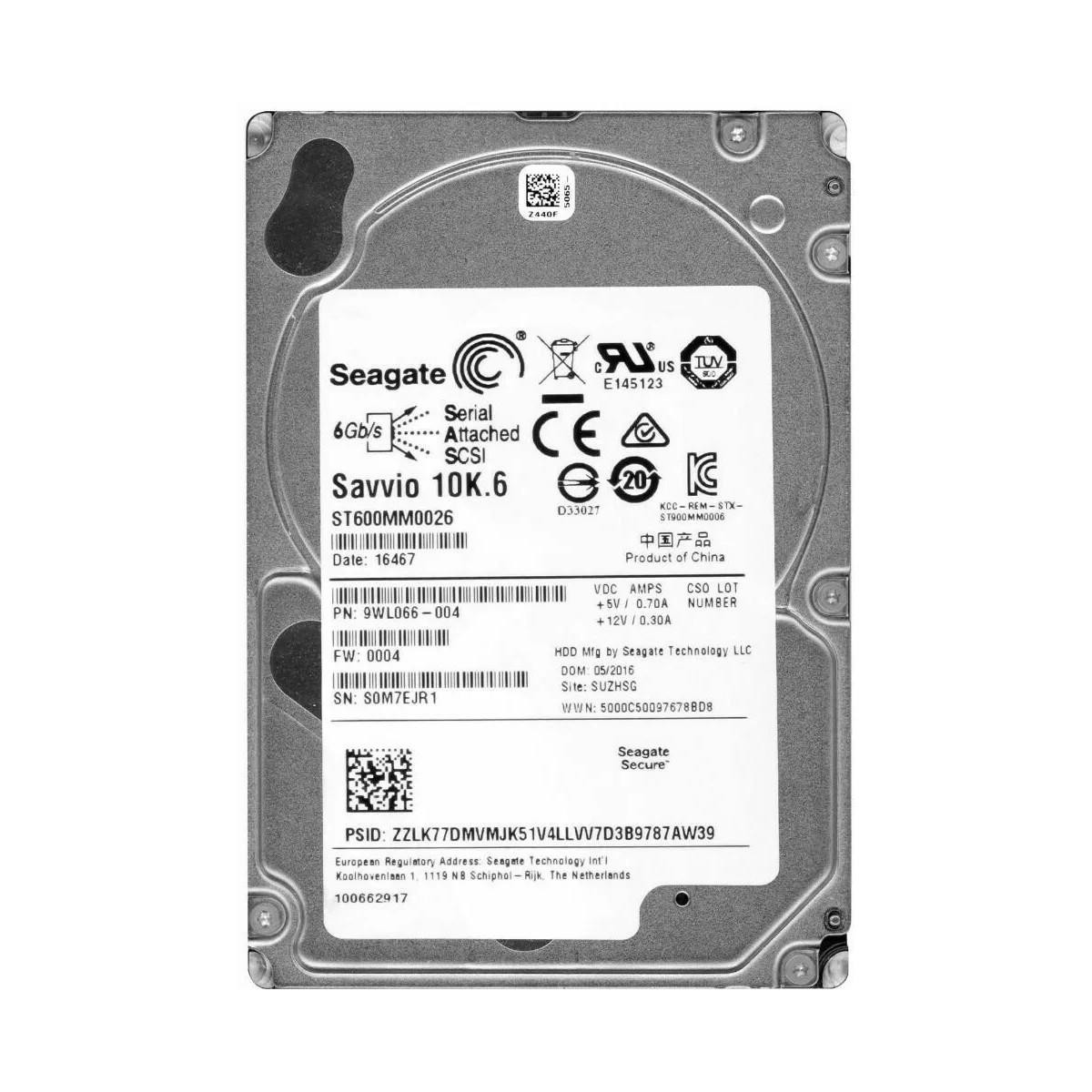 Seagate Savvio ST600MM0026 10K.6 600 GB 2.5" Internal Hard Drive