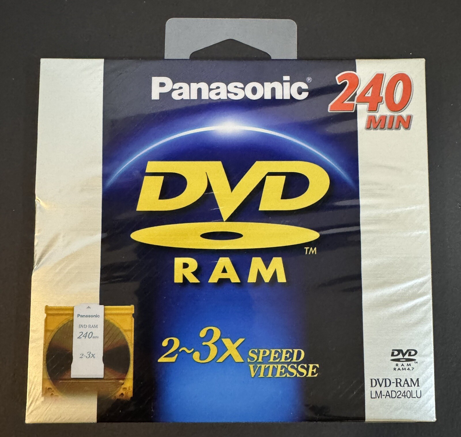 Panasonic DVD-RAM 240 Min 2-3x Speed LM-AD240LU New 9.4 GB