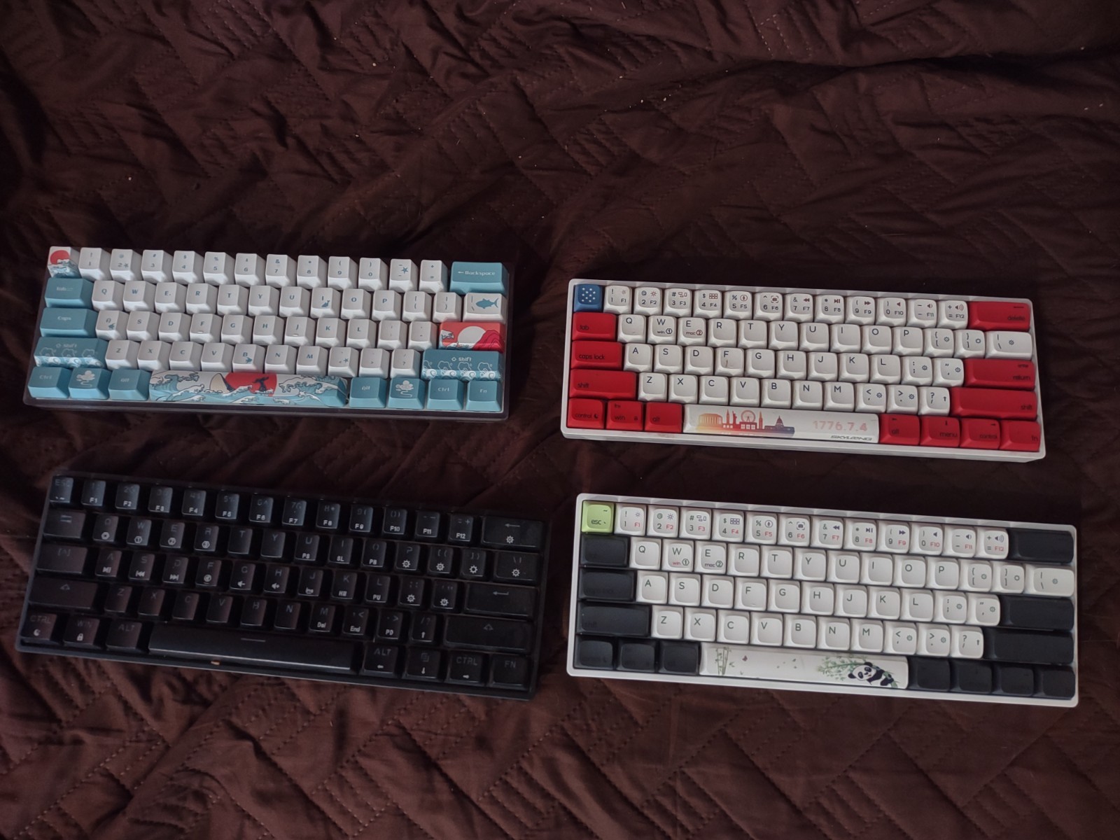 Skyloong GK61 60% Coral Sea Design Gaming Keyboard RGB Backlit Wired Mechanical