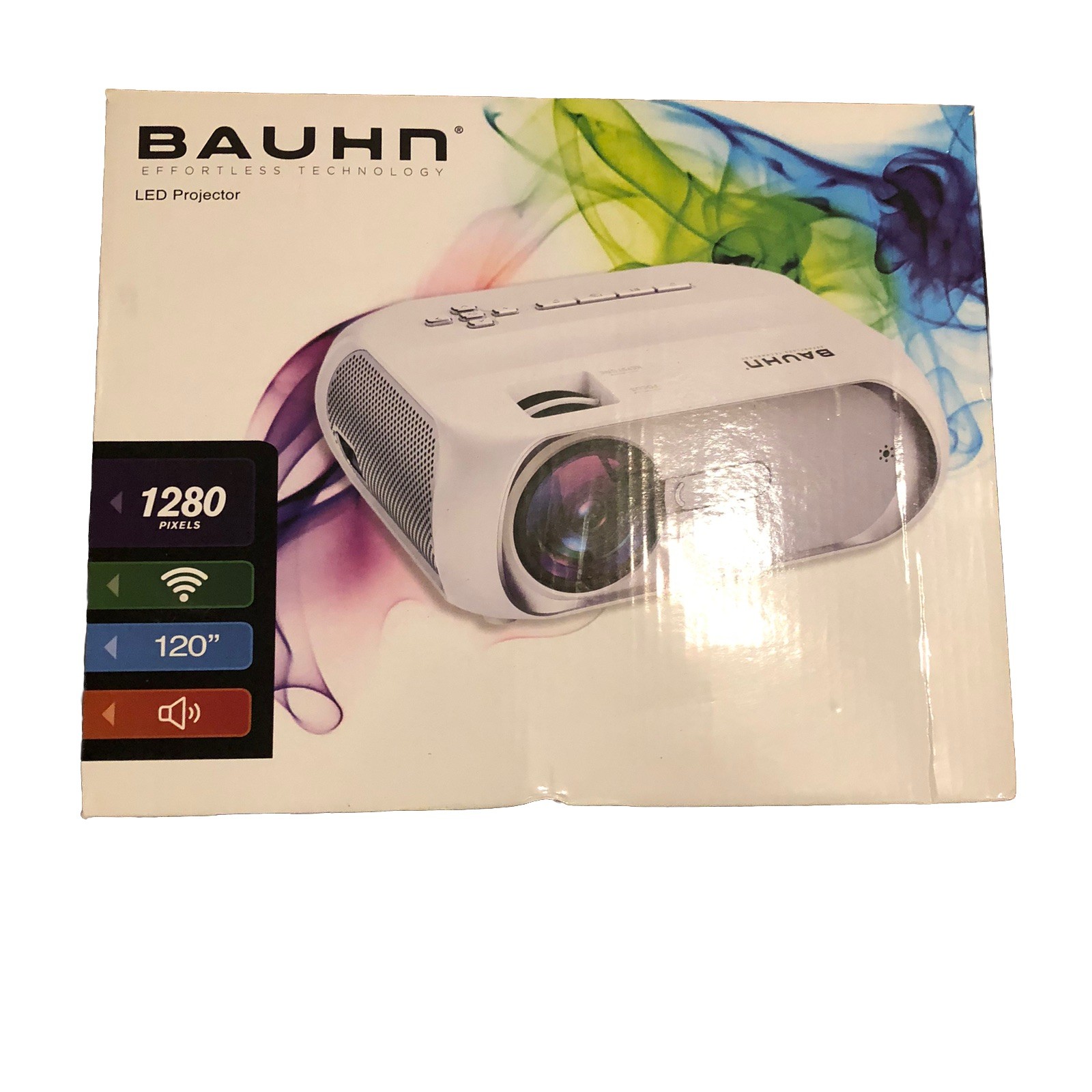 BAUHN HD LED PROJECTOR with Built in Speakers & Remote