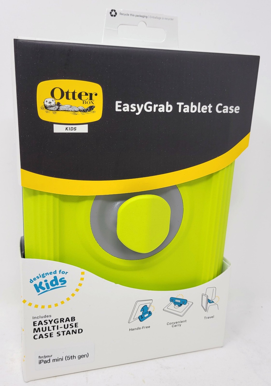 OtterBox EasyGrab Case for iPad Mini 5th Gen Tablet for Kids, Antimicrobial