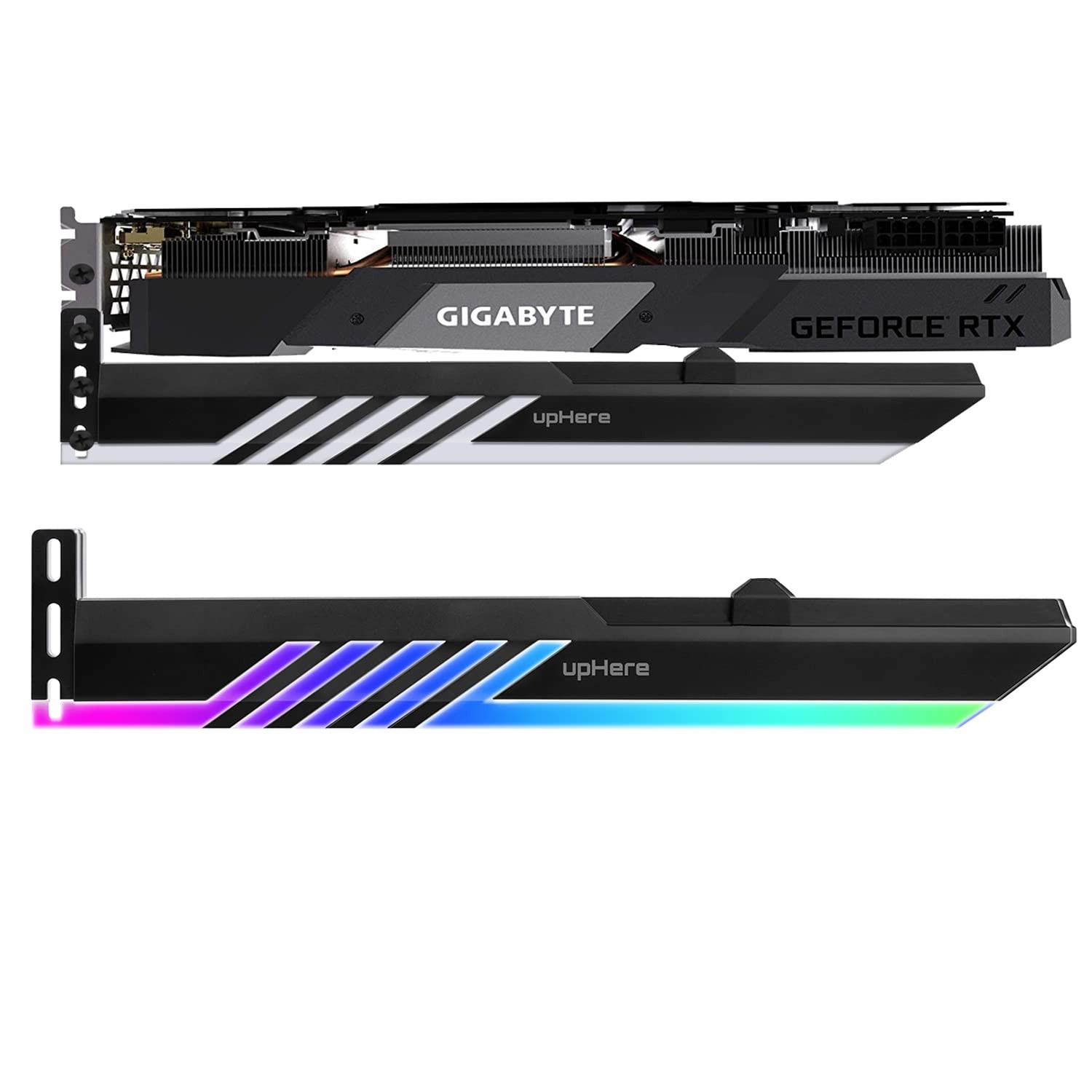 5V 3-pin Addressable RGB Graphics Card GPU Brace Support Holder,Support Video...