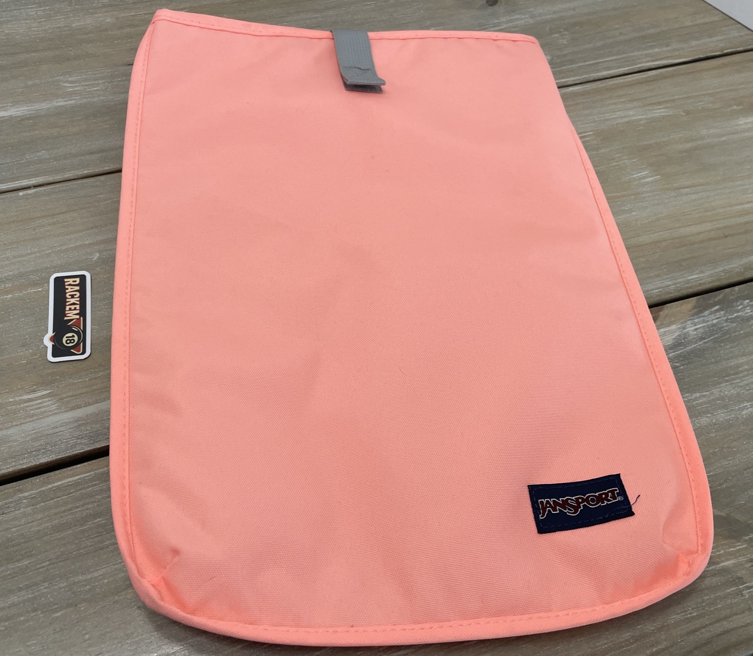 JanSport Coral Solid Padded Laptop Sleeve Case Pouch Cover 15 x 11 x 1 in
