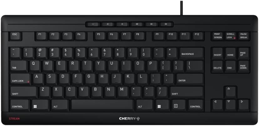 Cherry Stream Tkl Compact Keyboard Silent With Cherry Switches Ergonomic Design