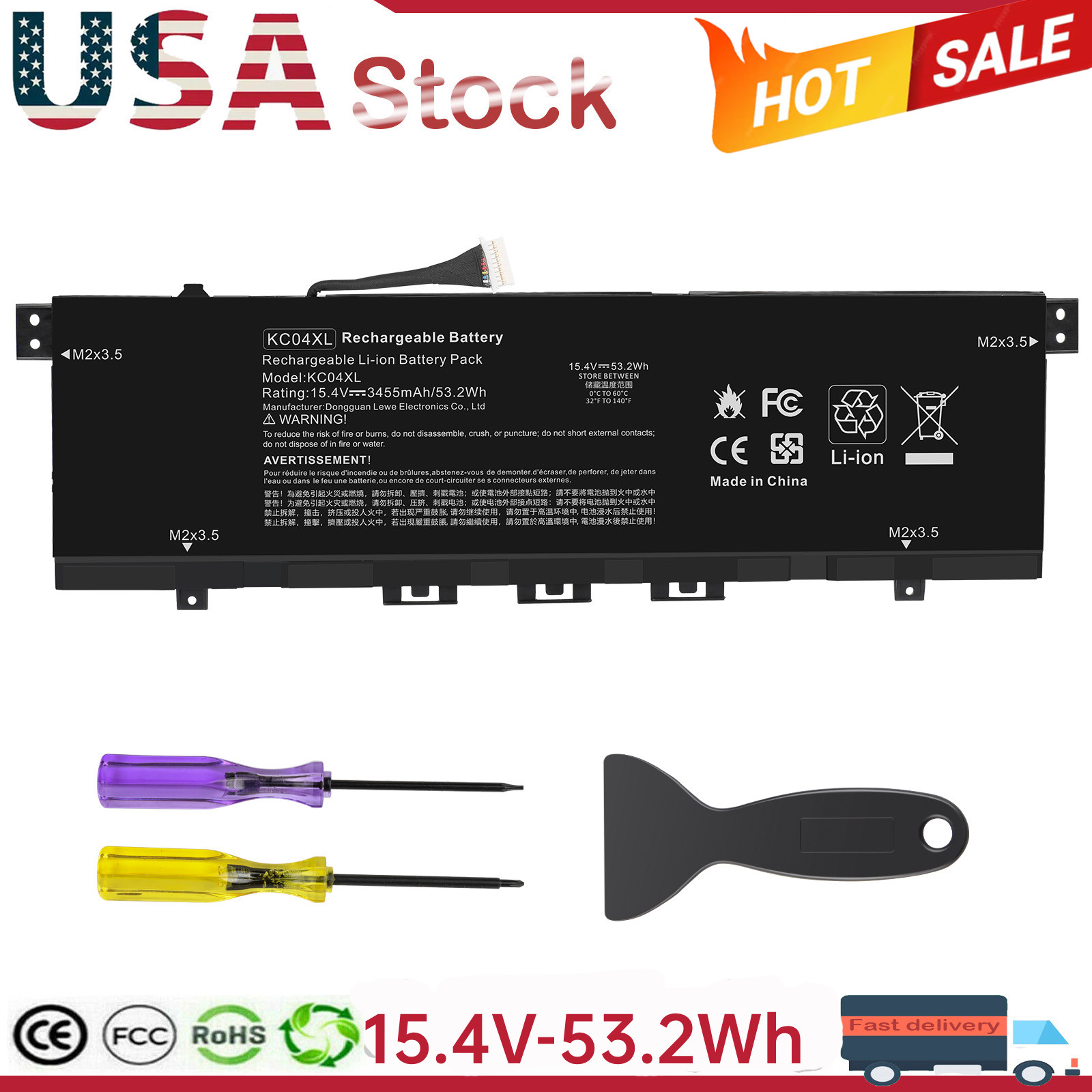 KC04XL L08496-855 Battery For HP Envy X360 13-AG 13z-AG 13m-AG 13-AR 13-AH 13-AQ