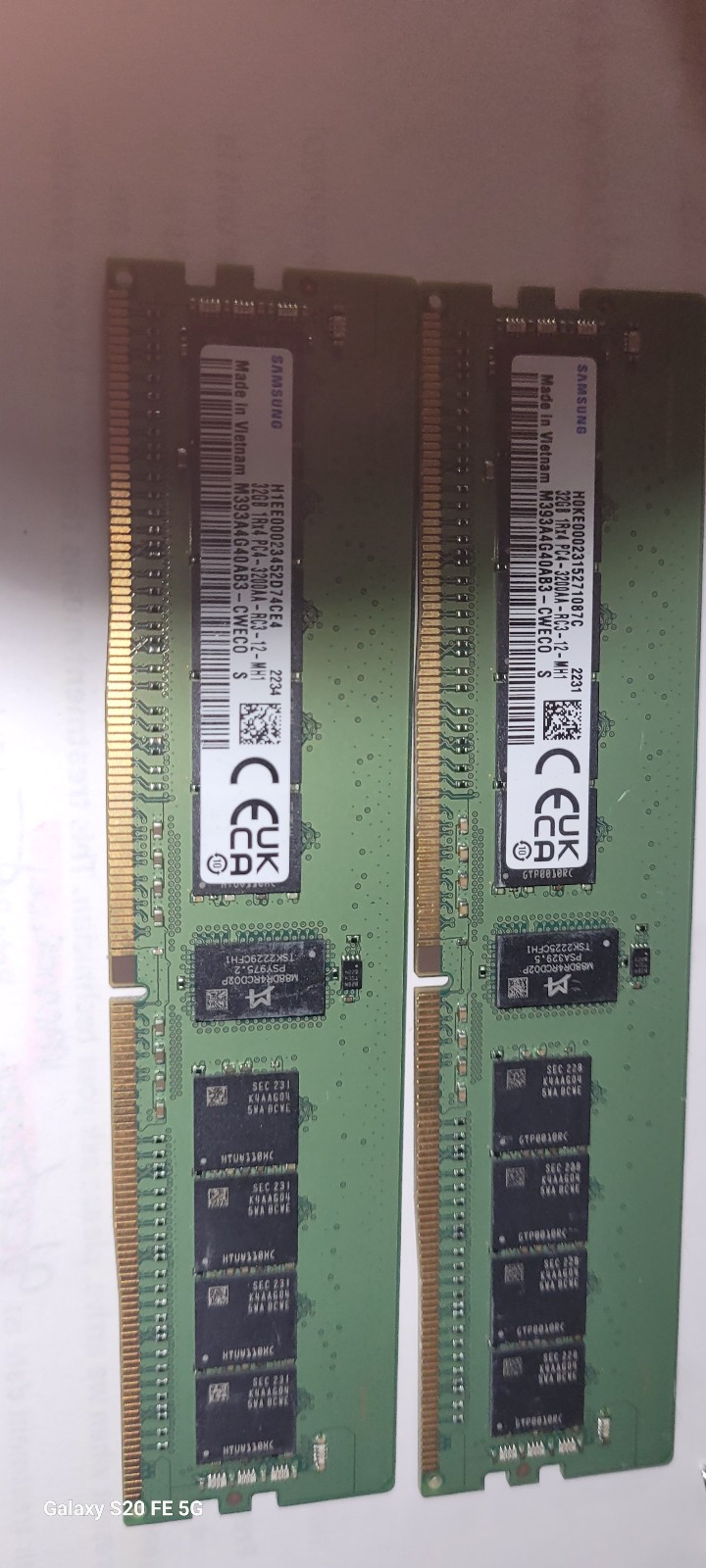 Samsung 32GBX2 1Rx4 PC4-3200AA DDR4 ECC Server Memory M393A4G40AB3-CWEBQ 64GB EC