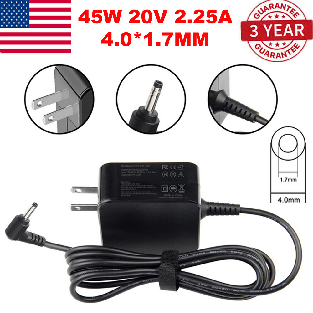 45W AC Charger Fit for Lenovo IdeaPad S145 S340 S540 S150 Laptop Power Adapter