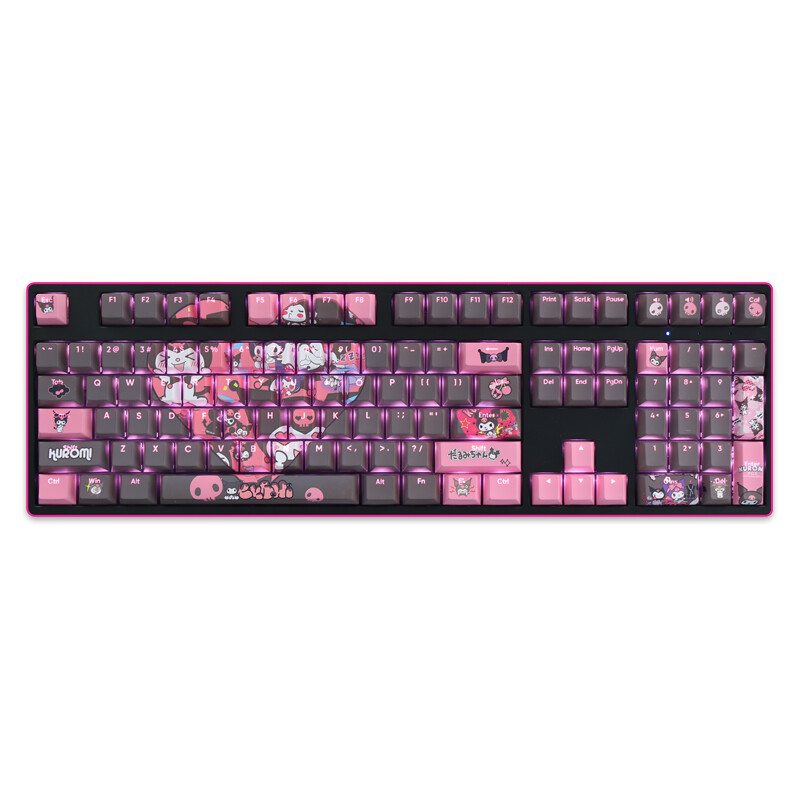Cartoon kuromi Transparent PBT Keyboard Keycap 108 Key f/ Cherry MX Keyboard