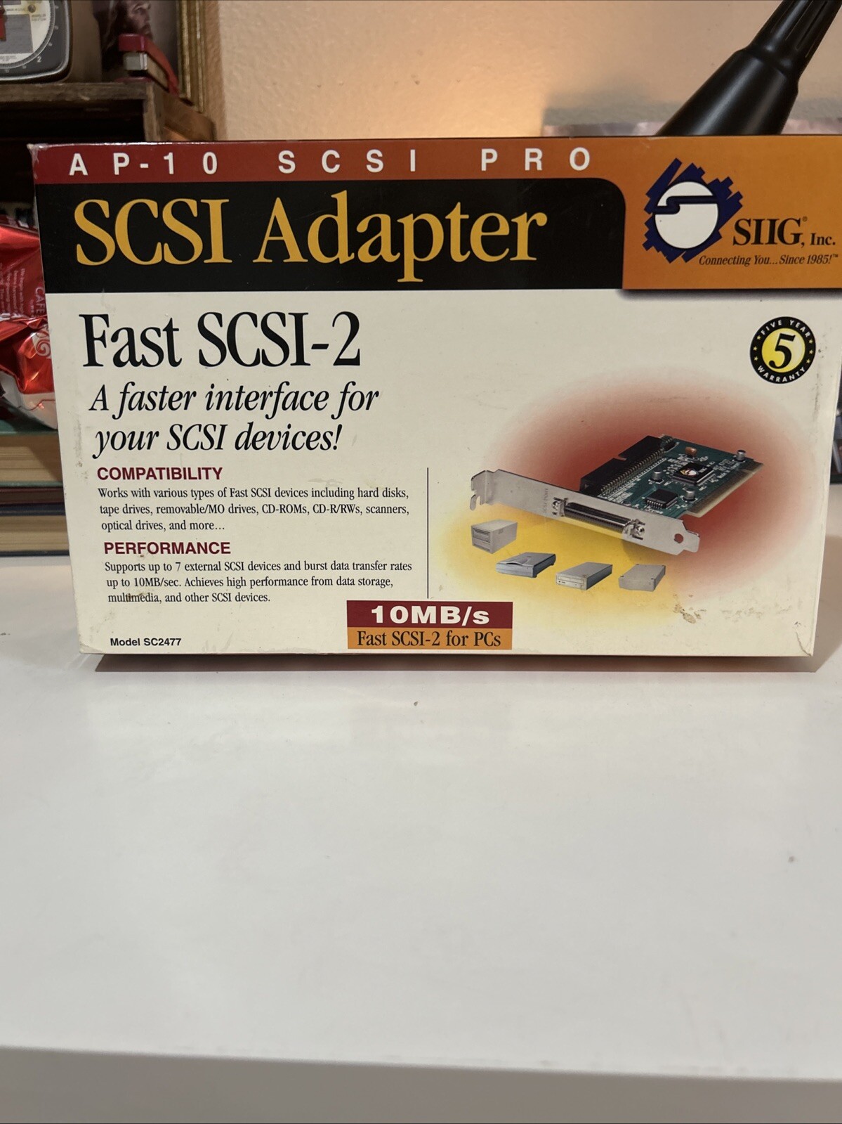 SIIG INC. ULTRA SCSI ADAPTER AP-40 40MB/S BRAND NEW IN BOX