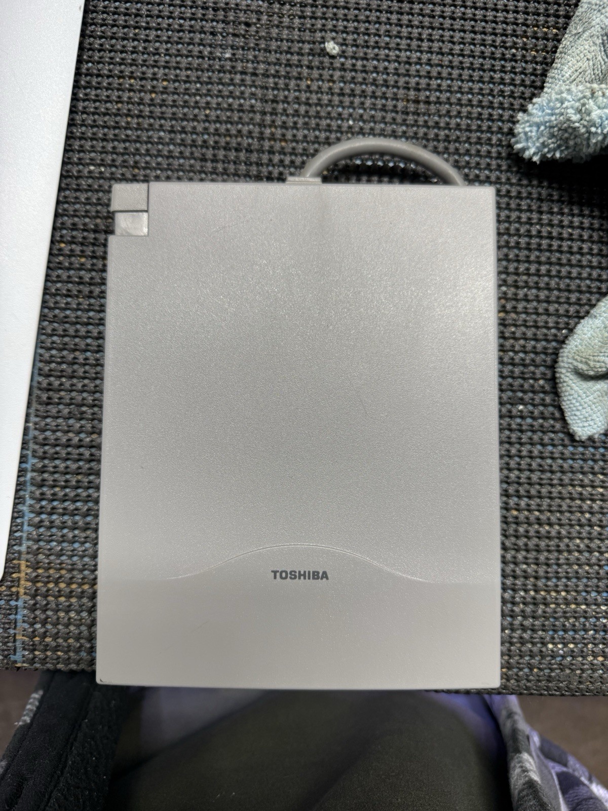 Toshiba FDD Attachment Case & External 3.5 Floppy Drive PA2611U Made in Japan