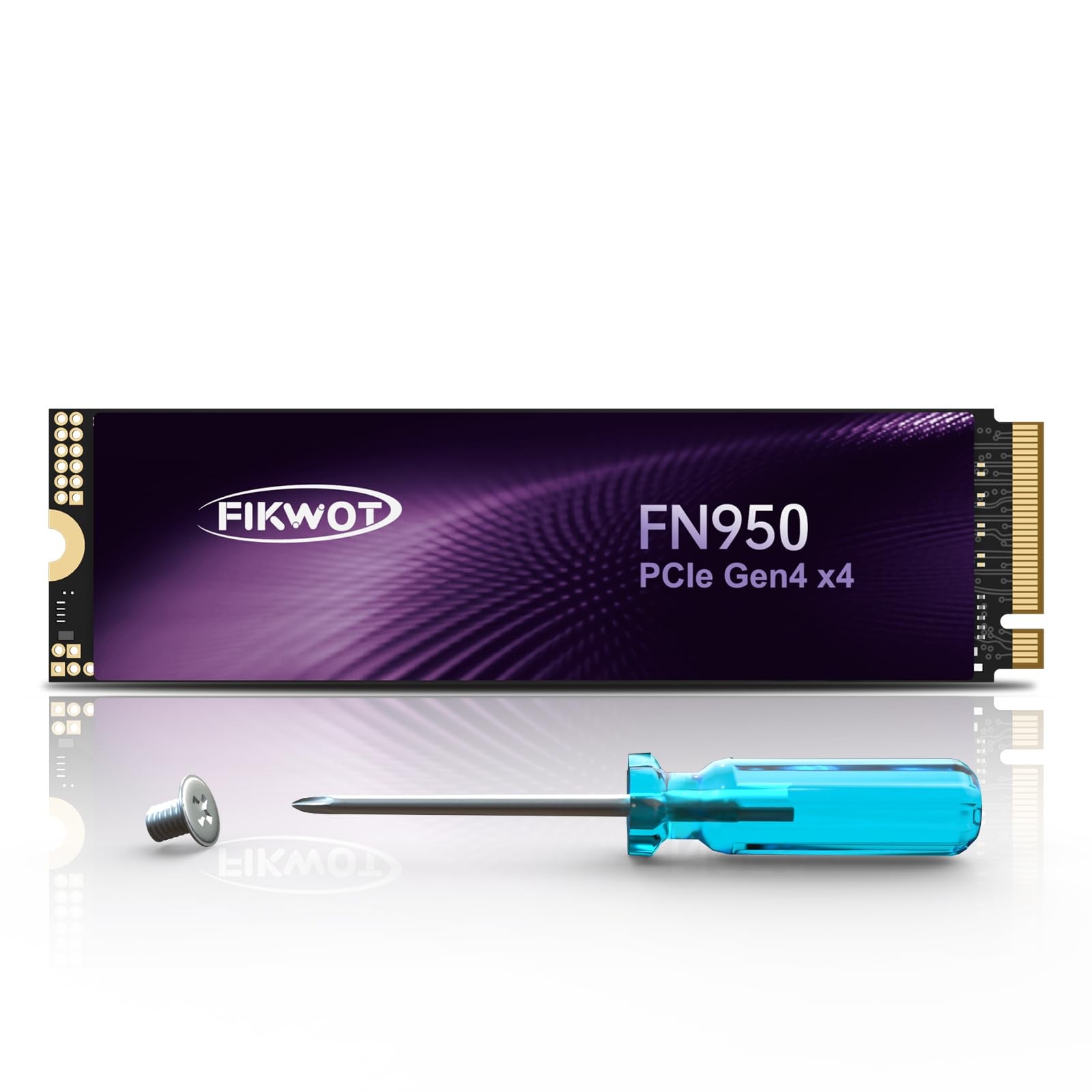 Fikwot FN950 500GB NVMe SSD PCIe Gen4x4 M.2 2280,Read Up to 5000MB/s, Configu...
