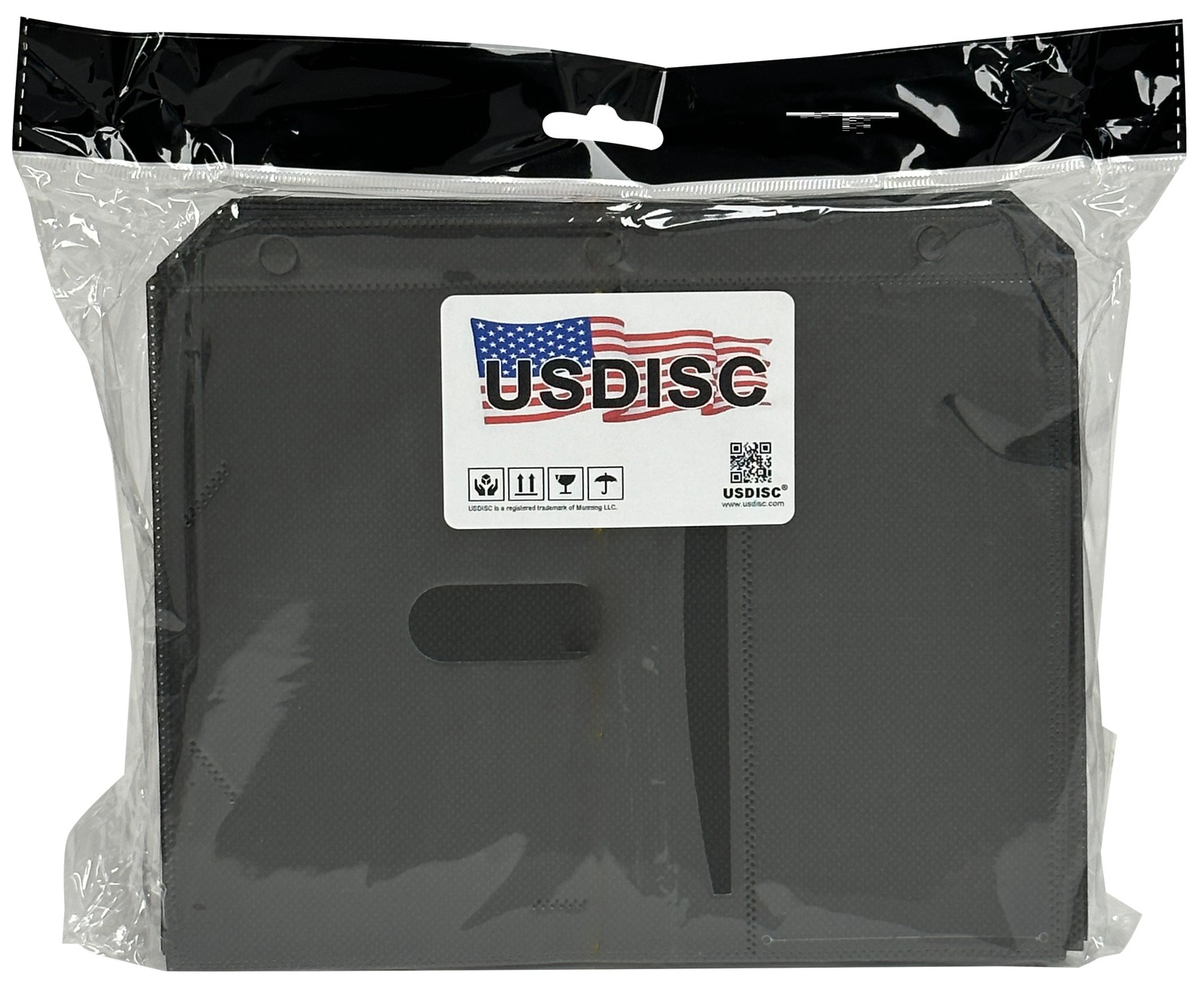 USDISC Plastic Sleeves 7.75 x 6.5, Binder Sleeve, (Black) Lot