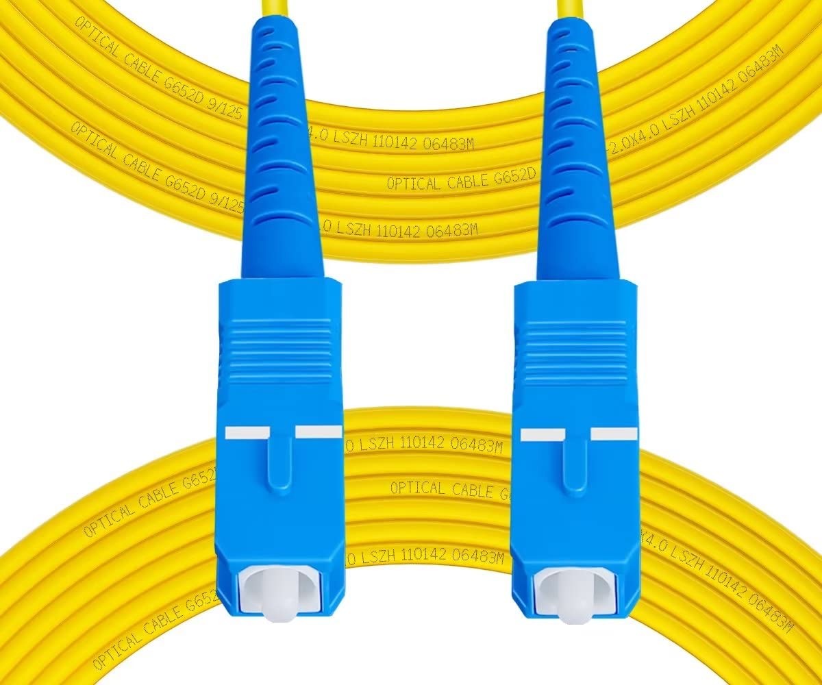 Fibergaga®SC to SC OS2 Fiber Optic Cable Single Mode Simplex, 0.5m(1.6ft) | F...
