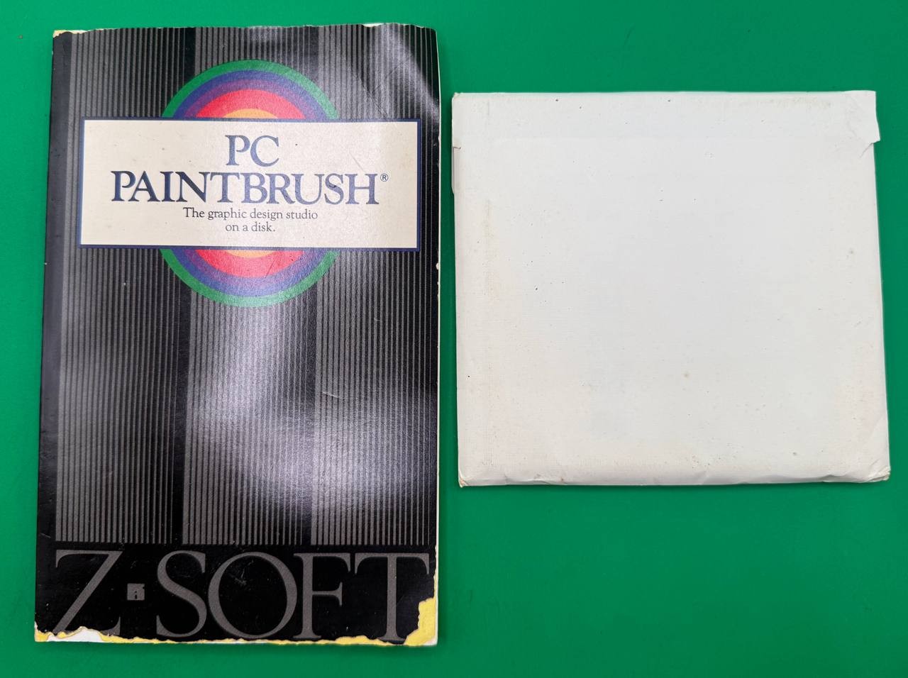 ZSoft PC Paintbrush Plus v1.68 5.25 Disk Set w/User Manual 4 Disks RE