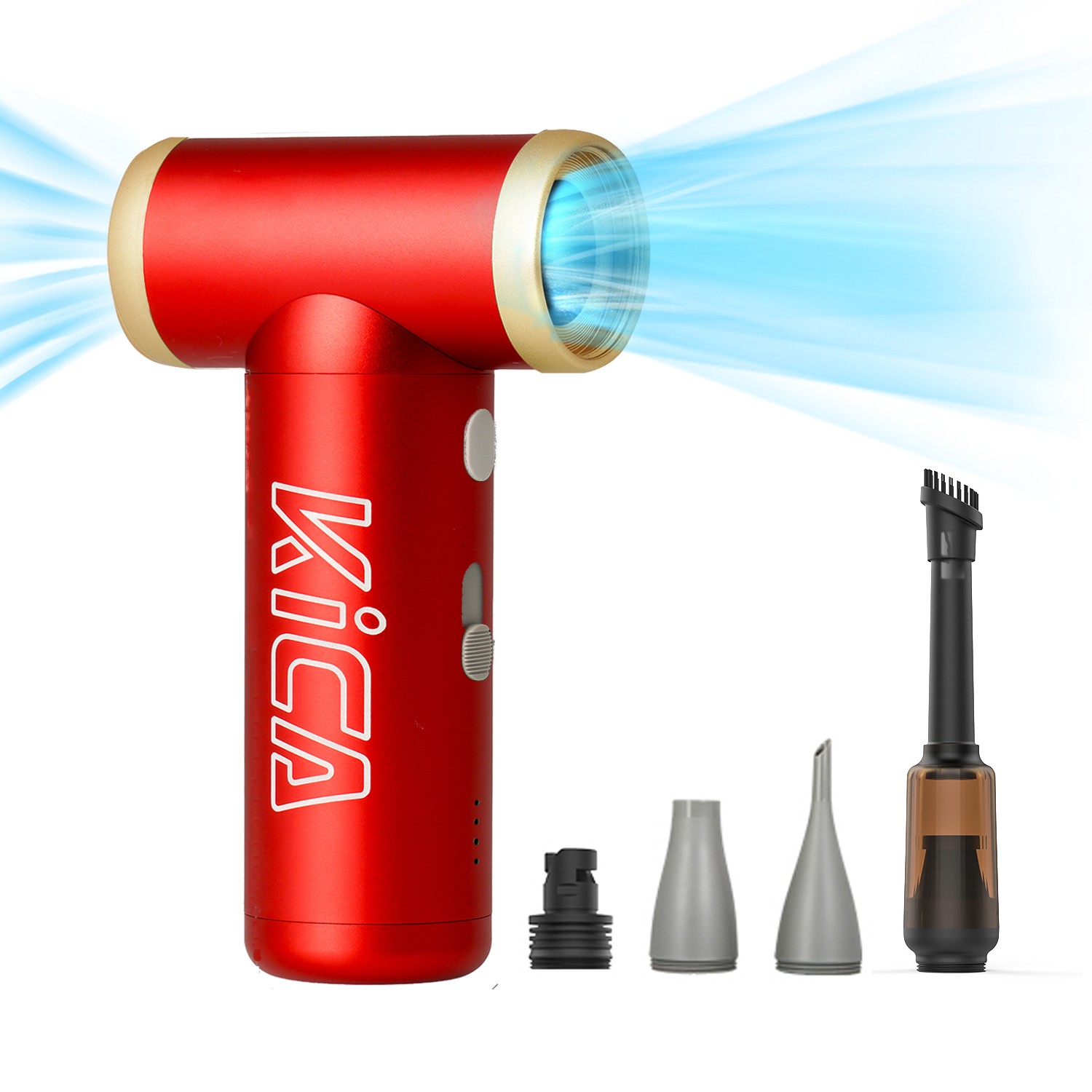 KICA JetFan 2S Kit 117000RPM Cordless Electric Air Duster Blower w/ Vacuum Tool