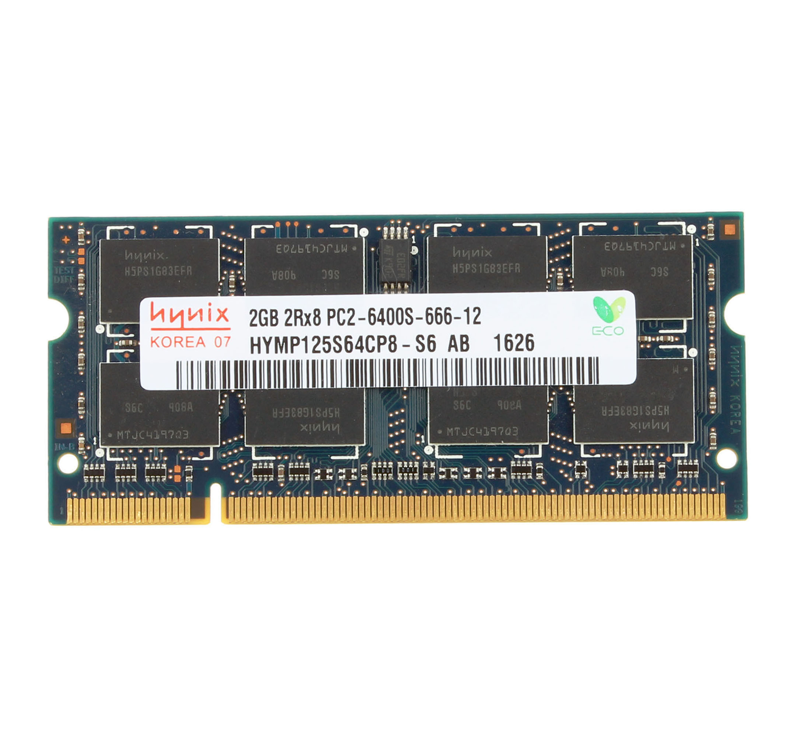 Lot Hynix 2G 4GB 8G 20G 2RX8 PC2-6400S DDR2 800Mhz RAM 200P SODIMM Laptop Memory
