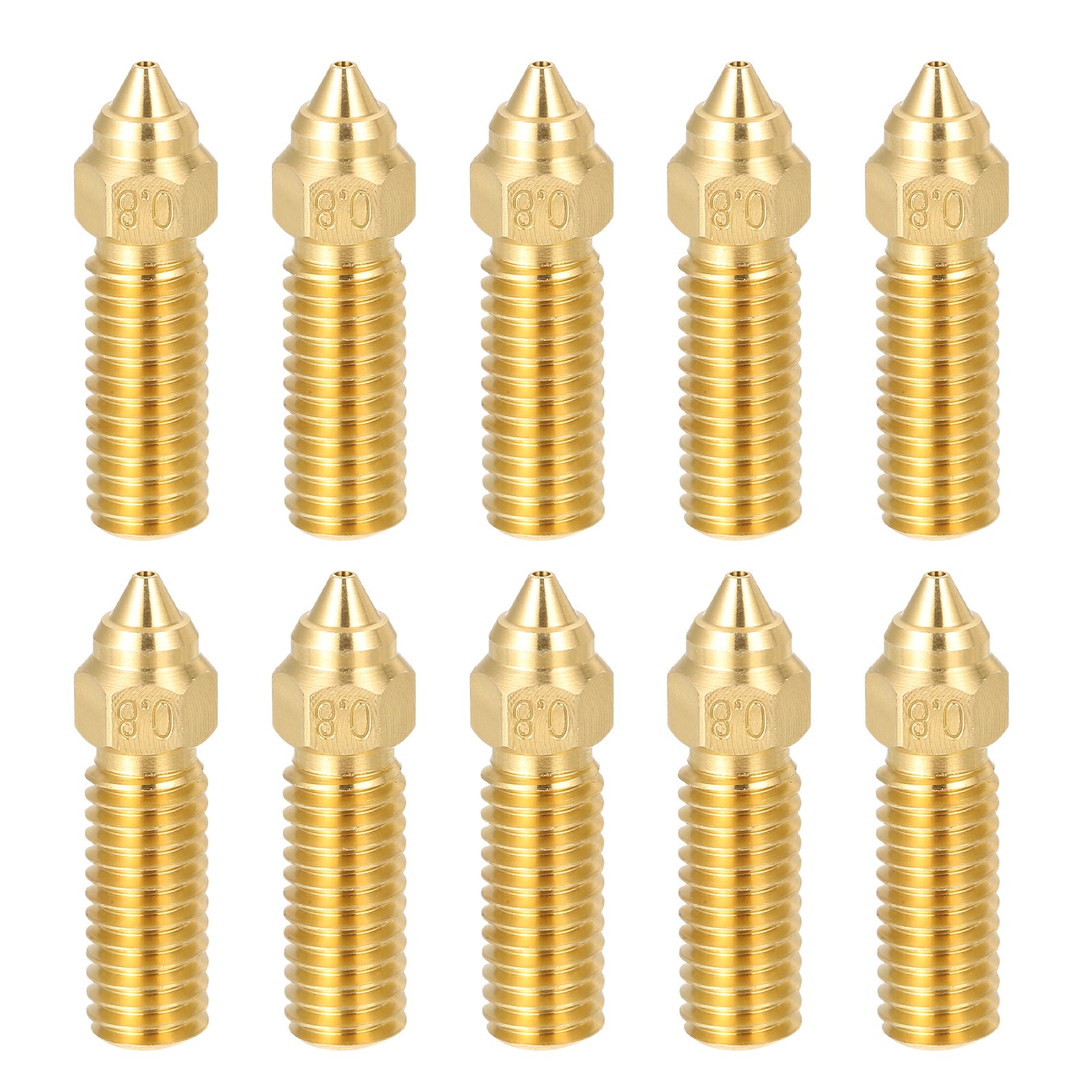 10Pcs Brass Nozzles 0.2mm M6 Thread for Carbon 3D Printers]