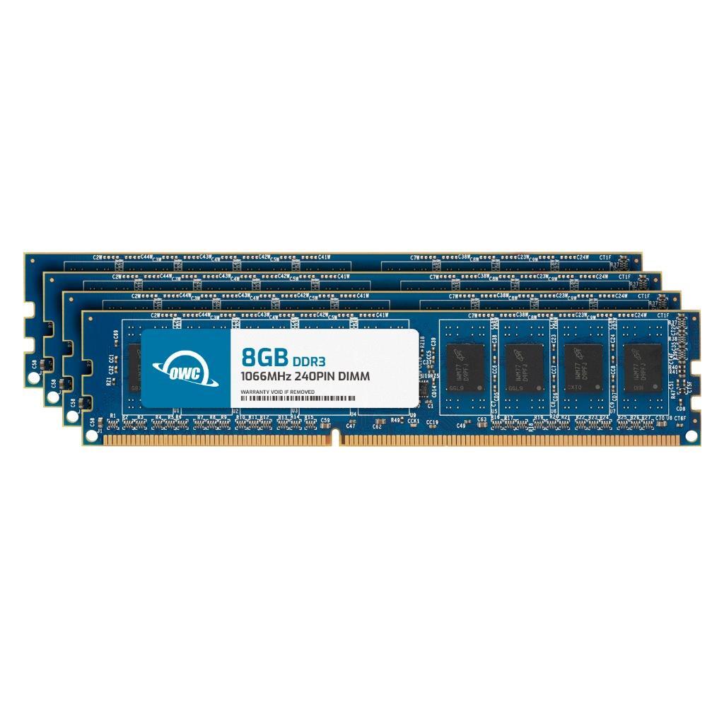 OWC 32GB (4x8GB) DDR3 1066MHz 2Rx8 Non-ECC UDIMM 240pin Memory RAM