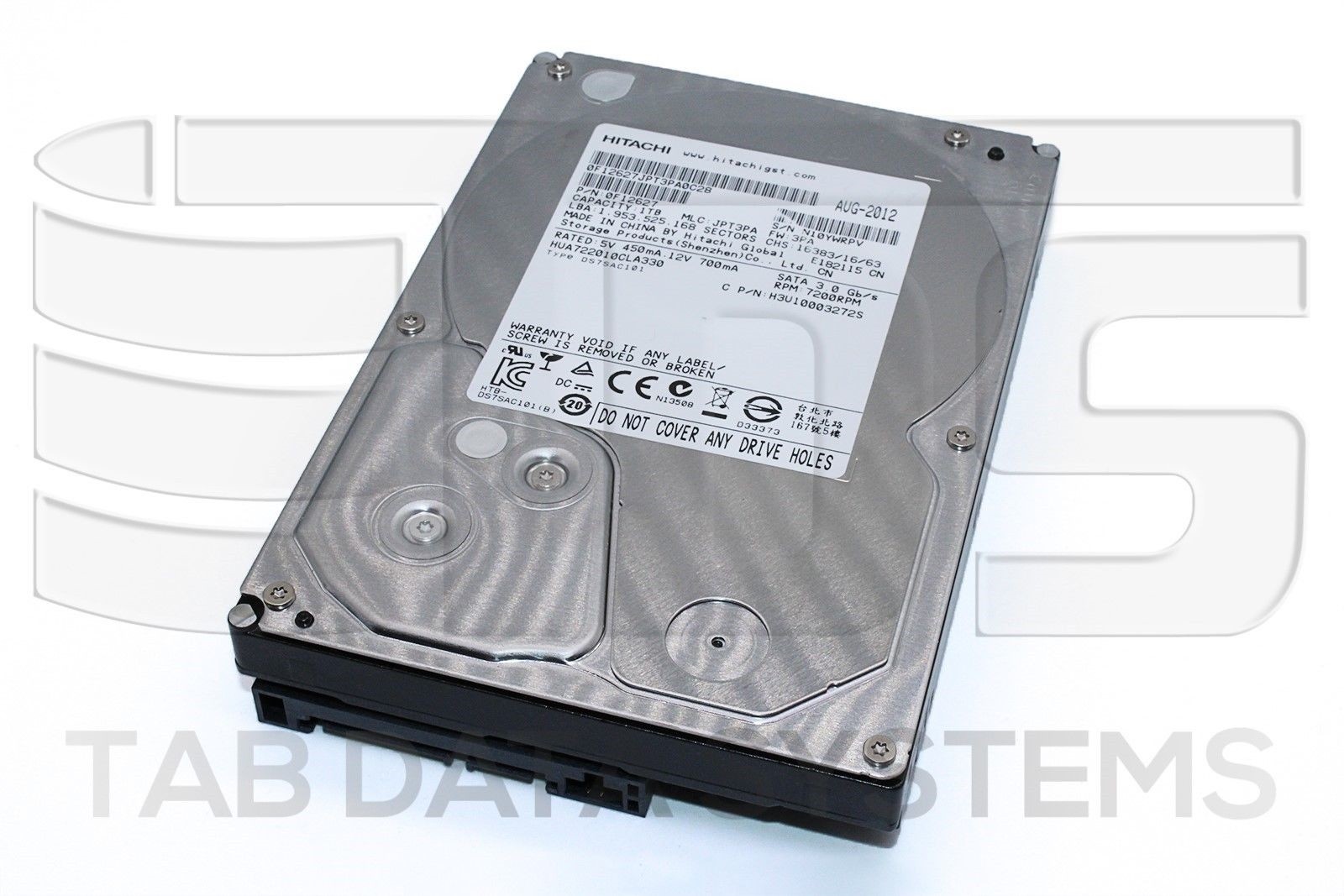 Hitachi HGST HUA722010CLA330 1TB 7.2K 3Gbps 3.5" SATA Hard Drive HDD