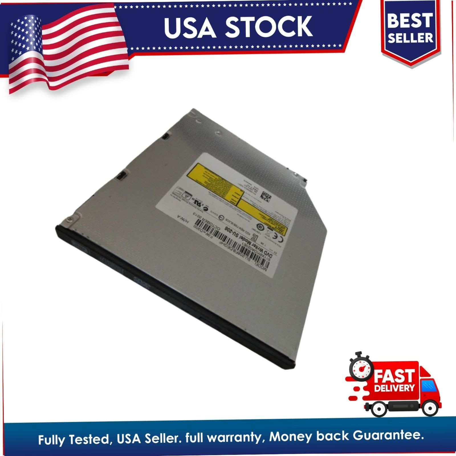 Toshiba Samsung SU-208 Super Multi 8X DVD RW DL Burner 24X CD-R Writer 9.5mm