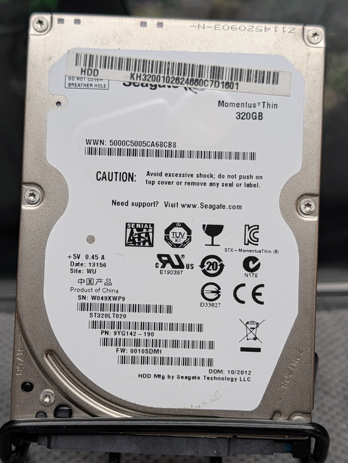 Seagate Momentus 320GB Internal 5400RPM 2.5" (ST320LT020) HDD