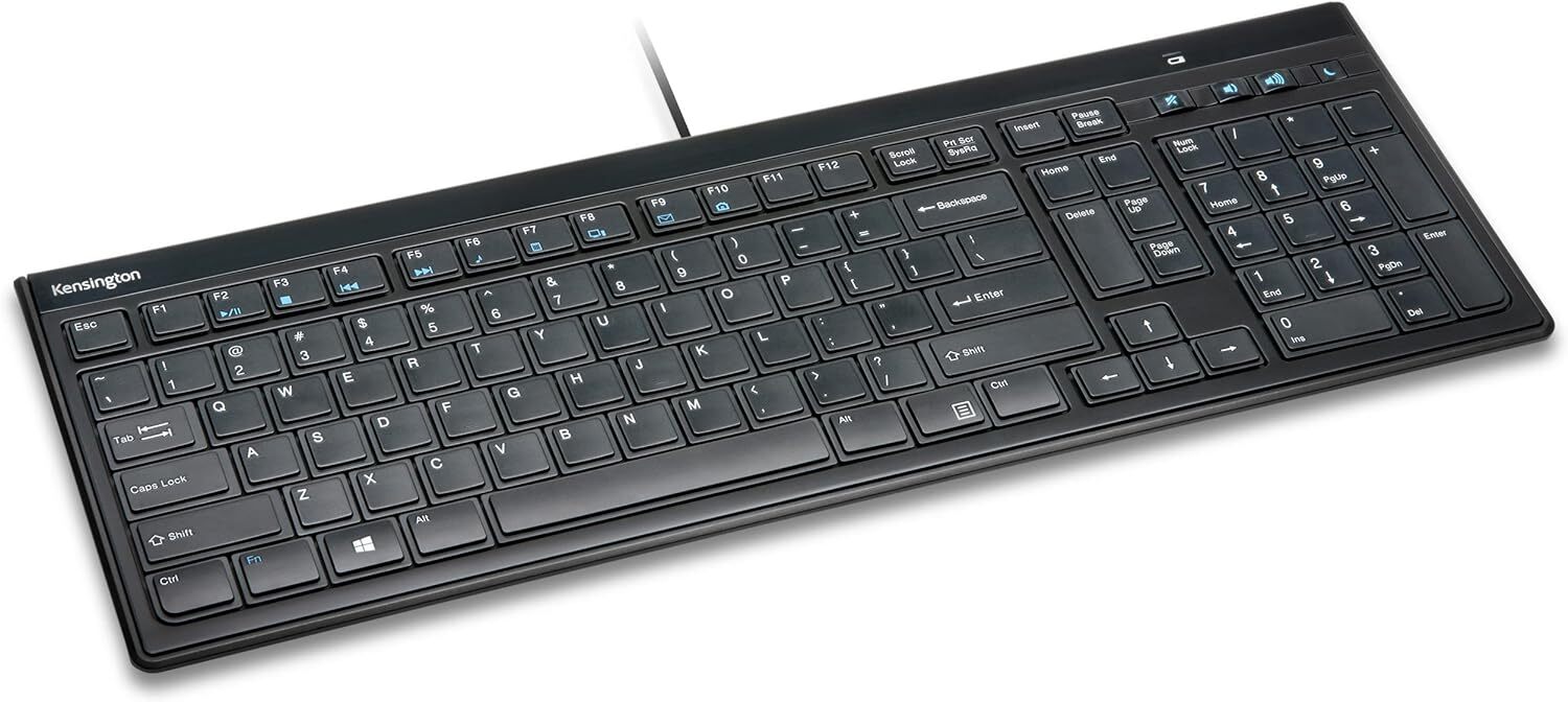 Sleek Slim Wired Usb Keyboard With Scissor Keys For Windows And Mac Devices