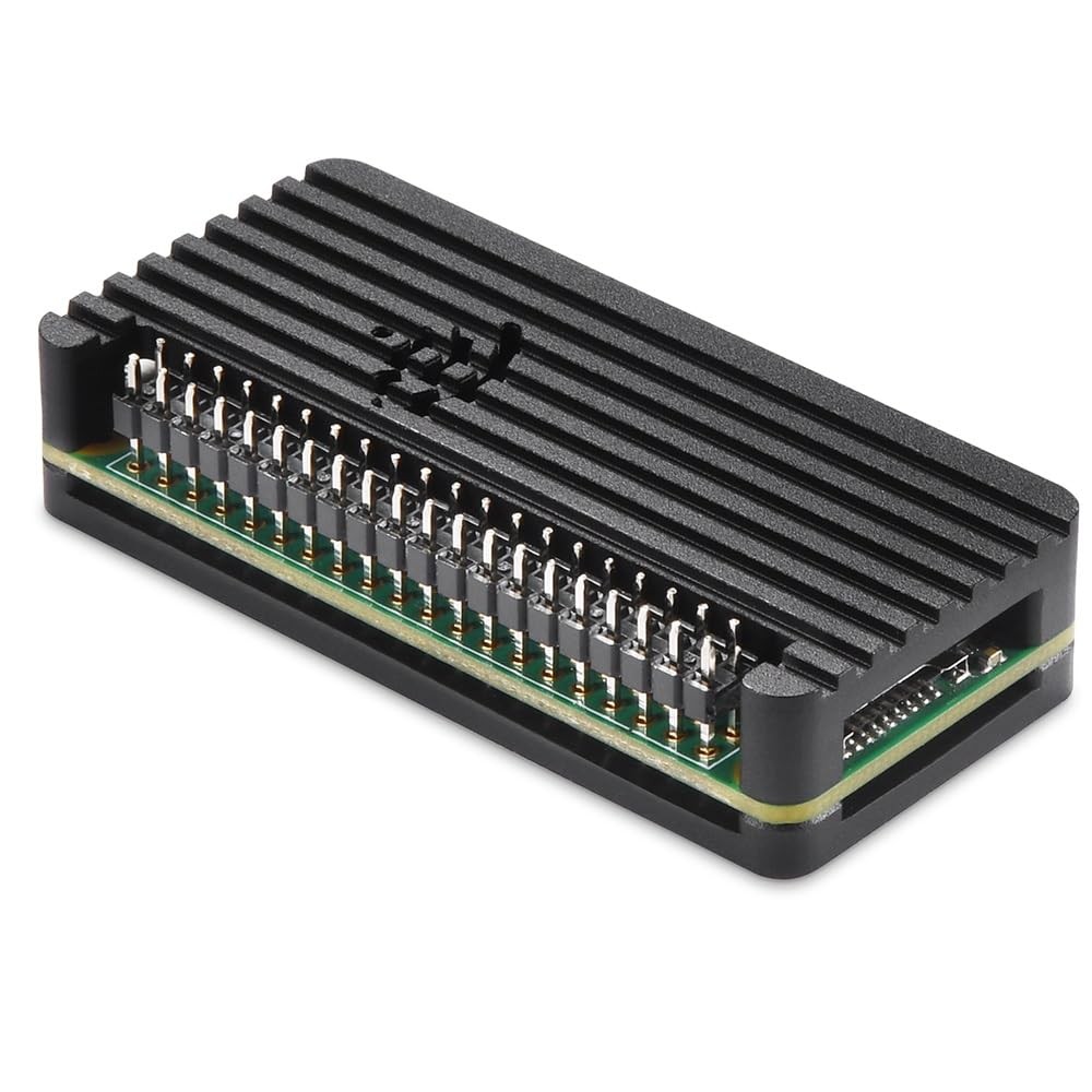 iUniker Pi Zero Aluminum Passive Case with Pin Header, Thermal Pad for Black