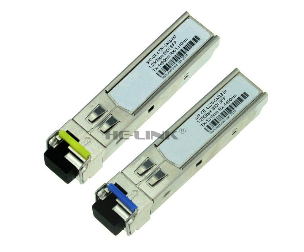 SFP-GE-LX20-SM1310/SFP-GE-LX20-SM1490 H3C Compatible 1.25Gbps Transceiver