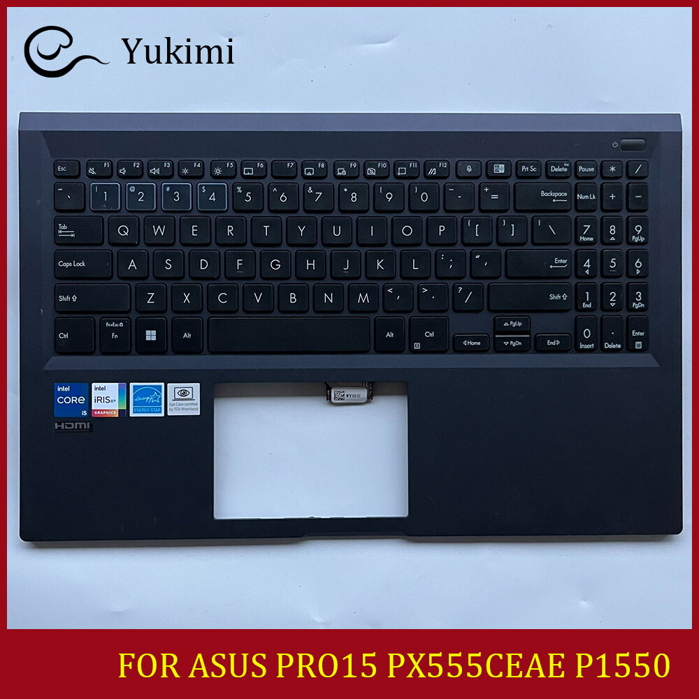 FOR ASUS PRO15 PX555CEAE P1550 Black C Shell Cover Upper Palmrest Keyboard
