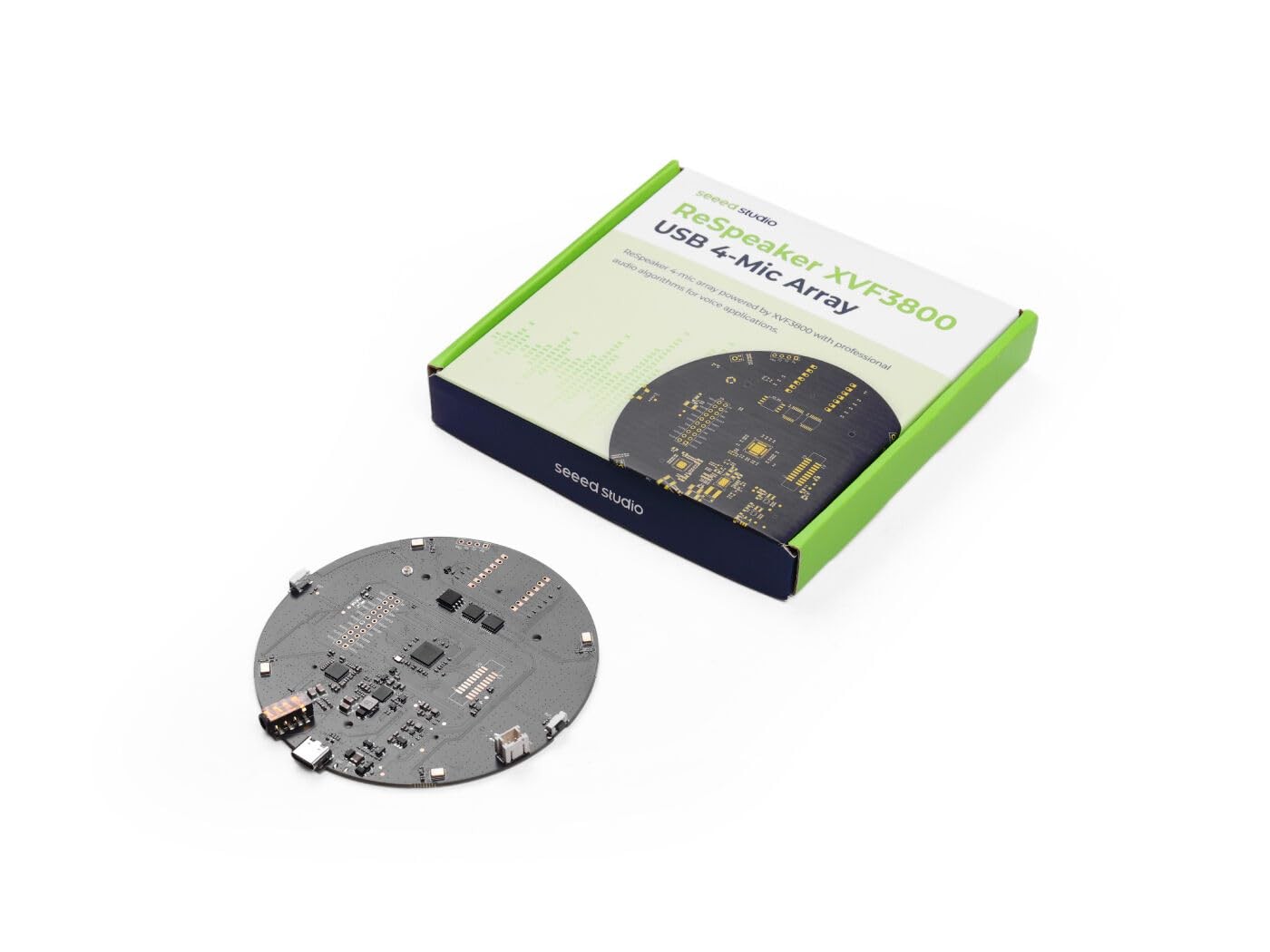 seeed studio reSpeaker XVF3800 USB Microphone Array, Bare Board