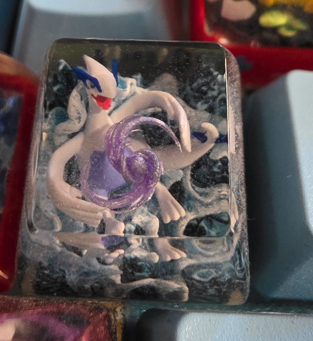 Pokemon Keycap Lugia Artisan Handmade