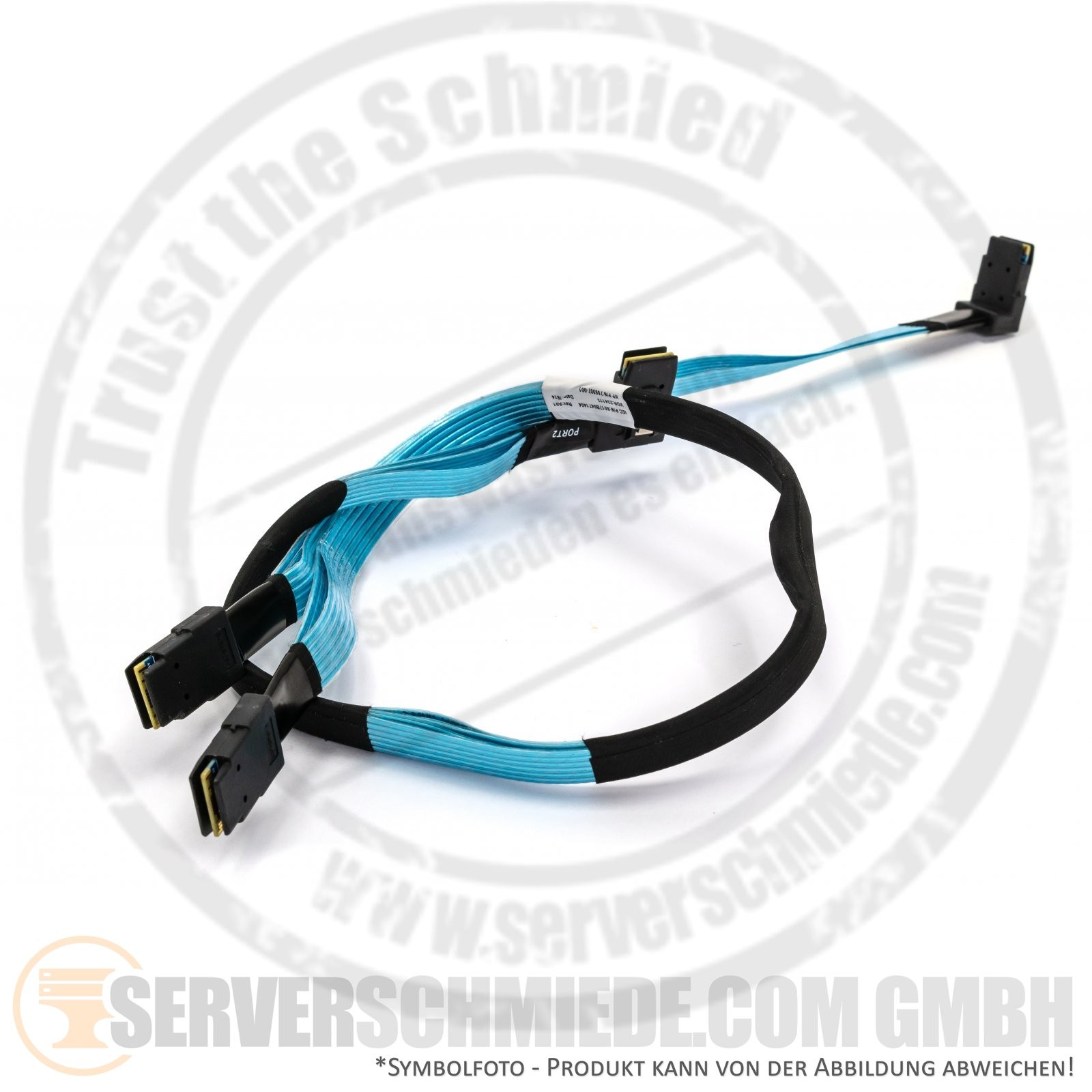 HP DL360 Gen9 75cm SAS cable 2x SFF-8087 straight 2x SFF-8087 angle 756907-001 7
