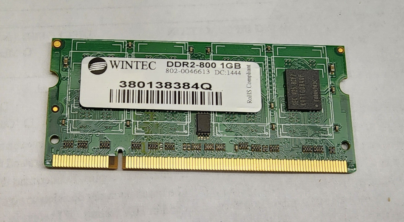 Wintec 1GB RAM Memory DDR2 800Hz SODIMM    (gs/4-wt)
