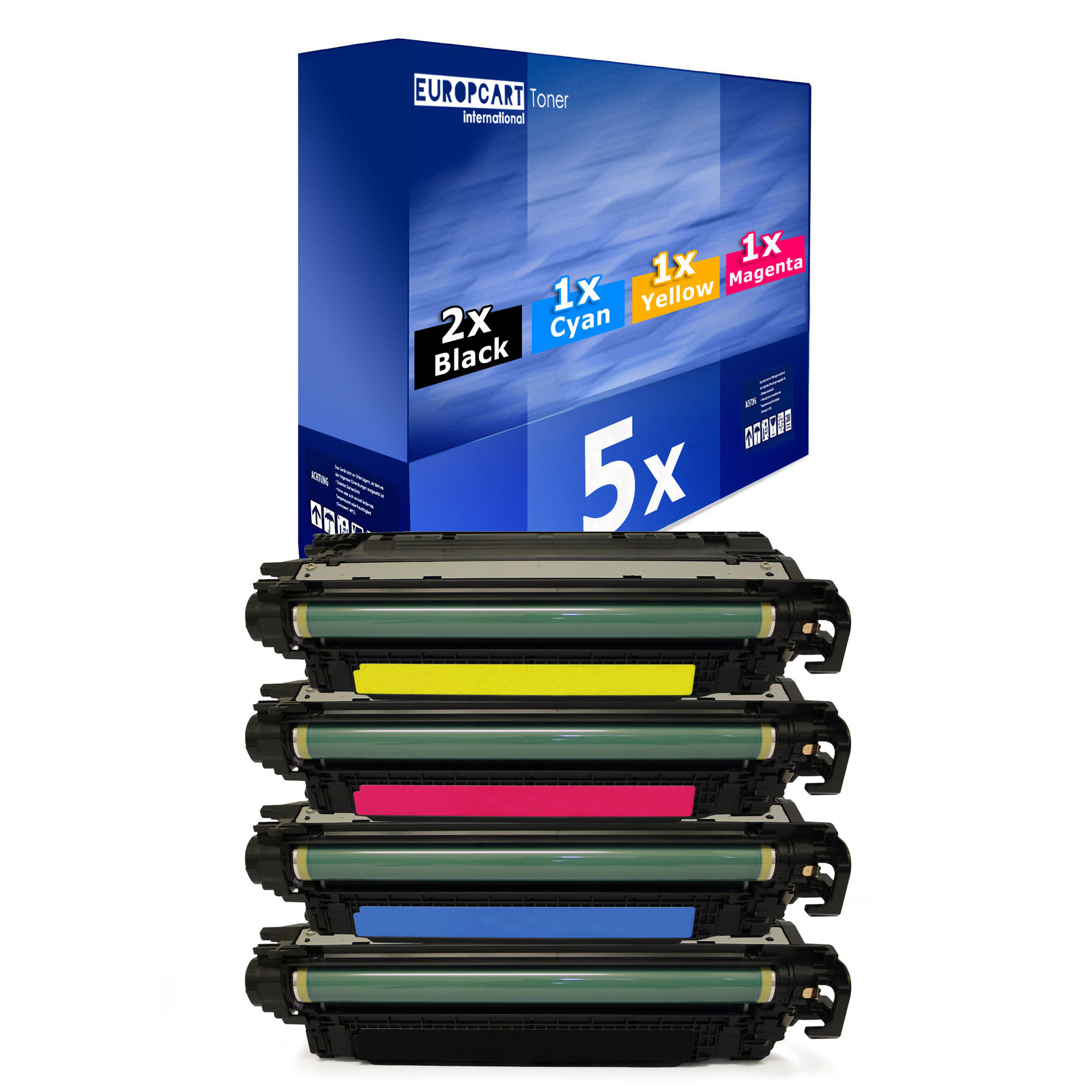5x Eurotone XXL Compatible Laser Toner Cartridge For HP Color LaserJet M-552-dn