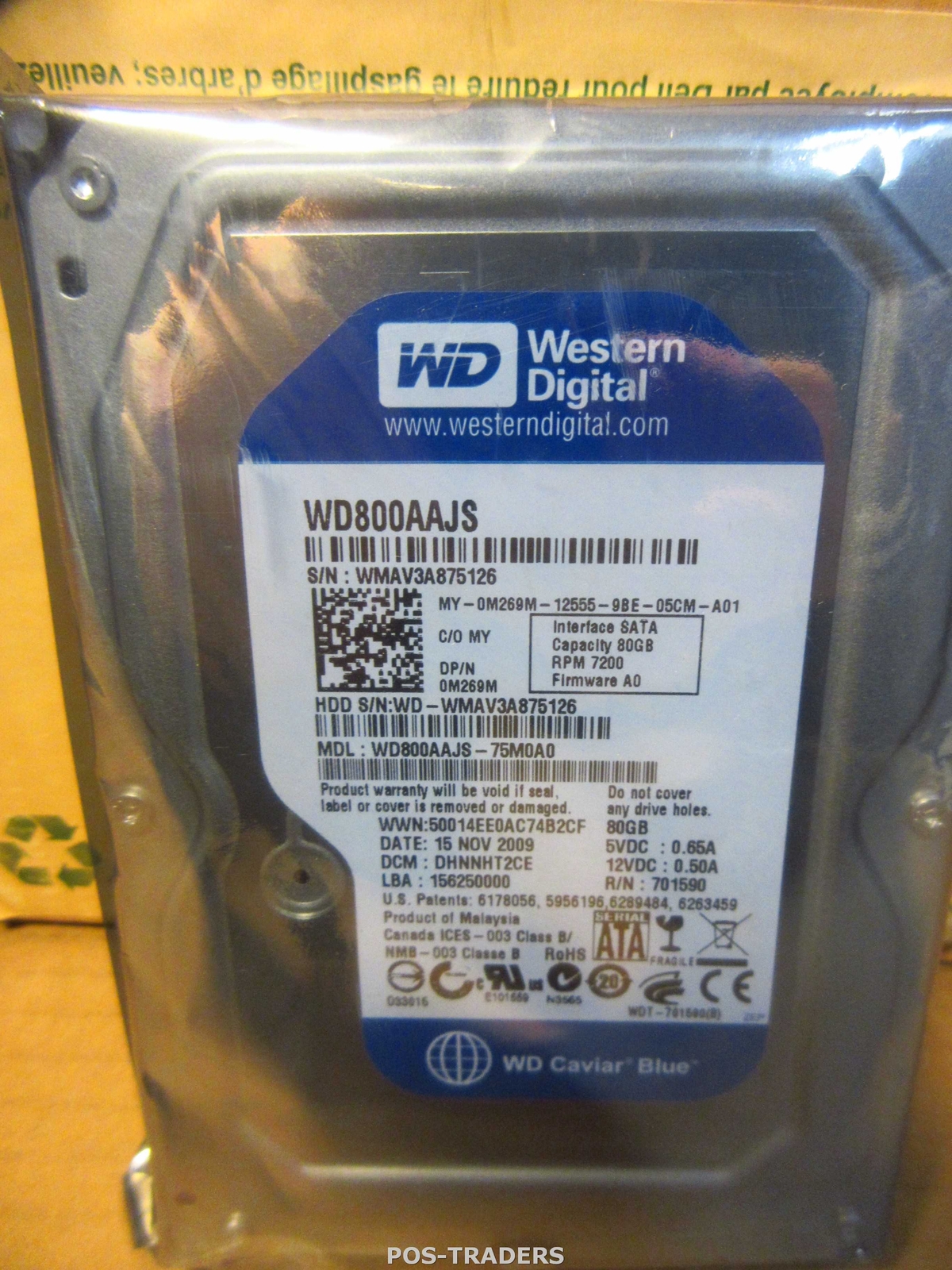 Dell M269M Western Digital Caviar Blue 80GB 7200RPM SATA-2 8MB 3.5" HDD - NEW