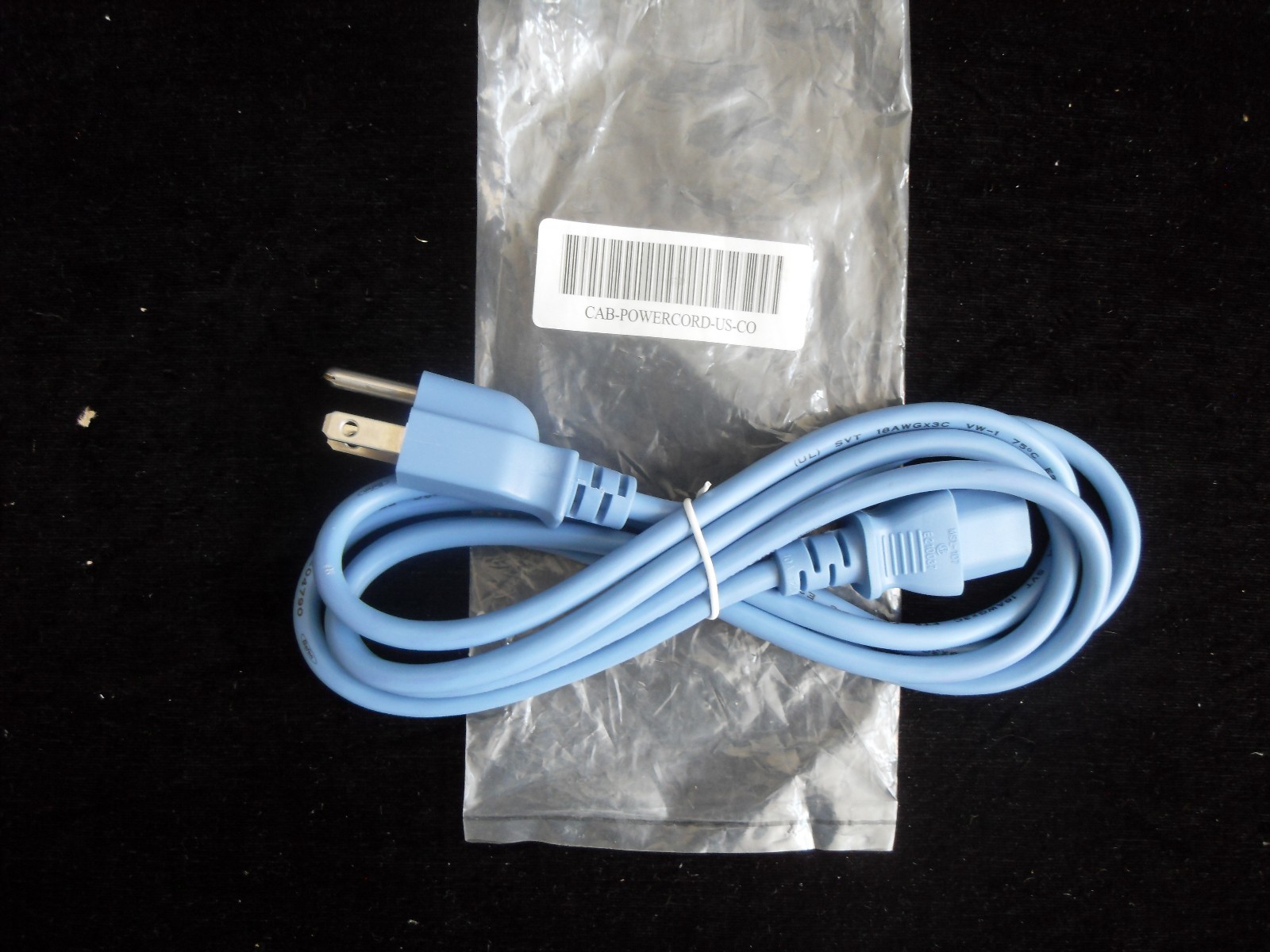 6FT BLUE UNIVERSAL 3 PRONG AC POWER CABLE 18AWG CORD COMPUTER PRINTER MONITOR TV