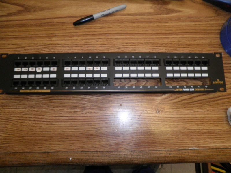 Leviton Cat. No. 59484-B48, CAT 5 Power Sum. 36 Ports 