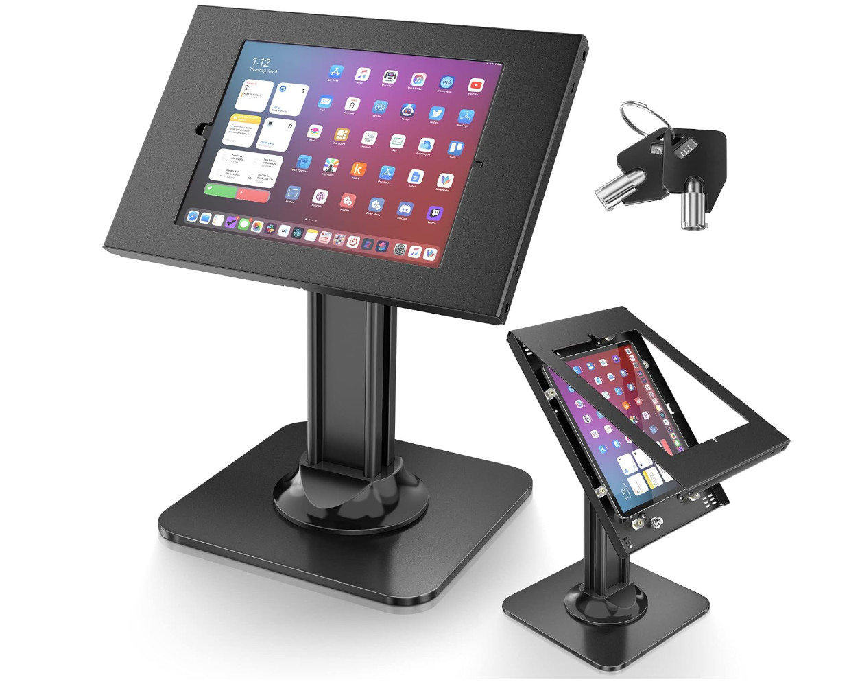 ABOVETEK Security Desktop Stand TH-318B Black for iPad 10.2/10.5"