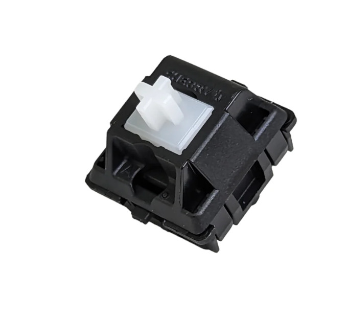 Hand Lubed/Filmed Cherry MX Ergo Clear Tactile Switches