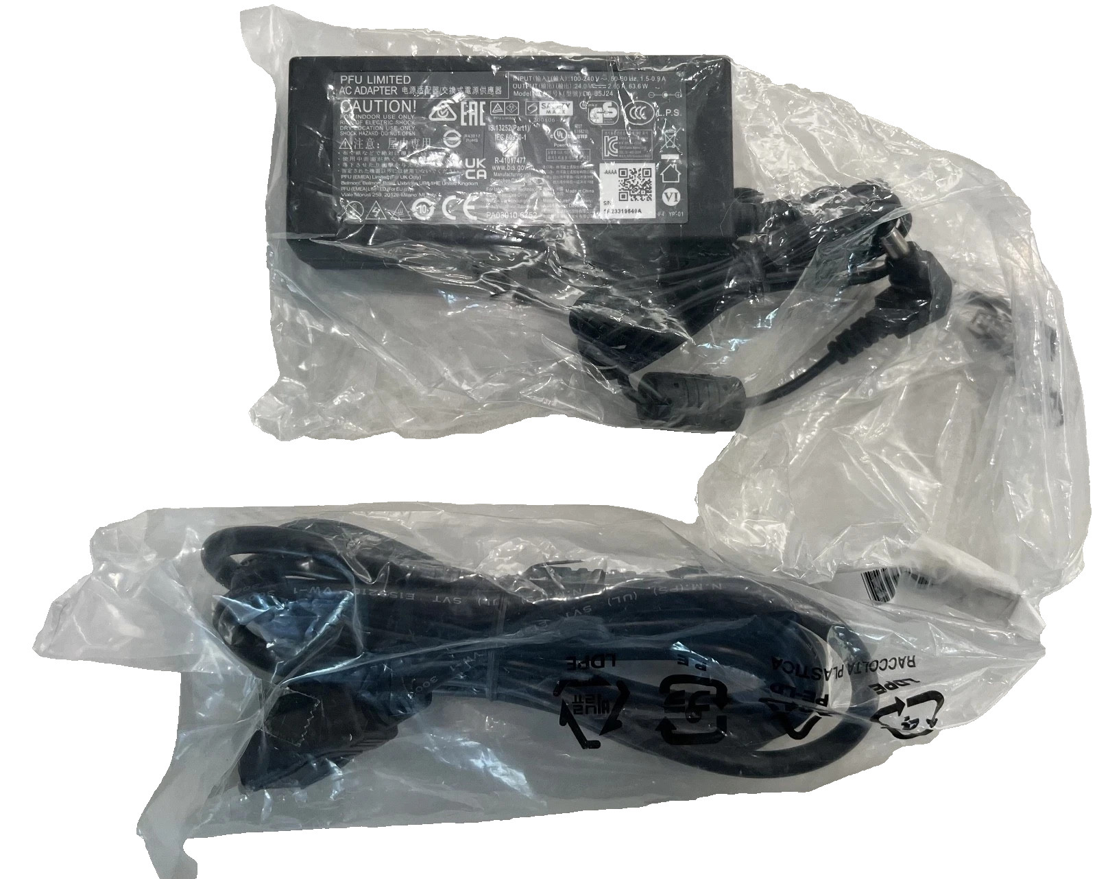 GENUINE SANKEN for Fujitsu Laptop Charger AC Adapter SEF80N3-24.0 64W 24V 2.65A