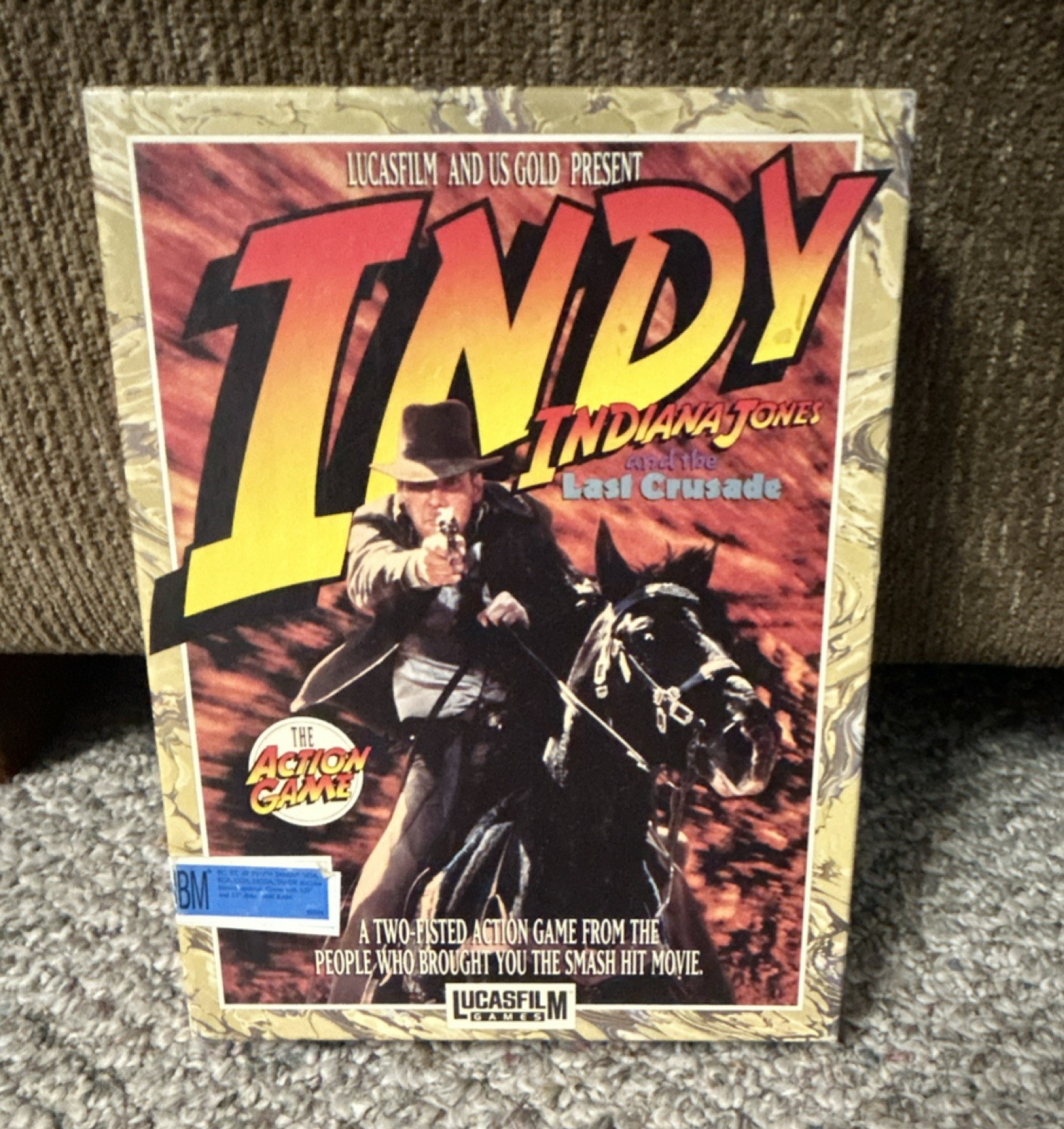 Lucasfilm Games Indy Indiana Jones and the Last Crusade IBM PC 5.25/3.5 Floppy