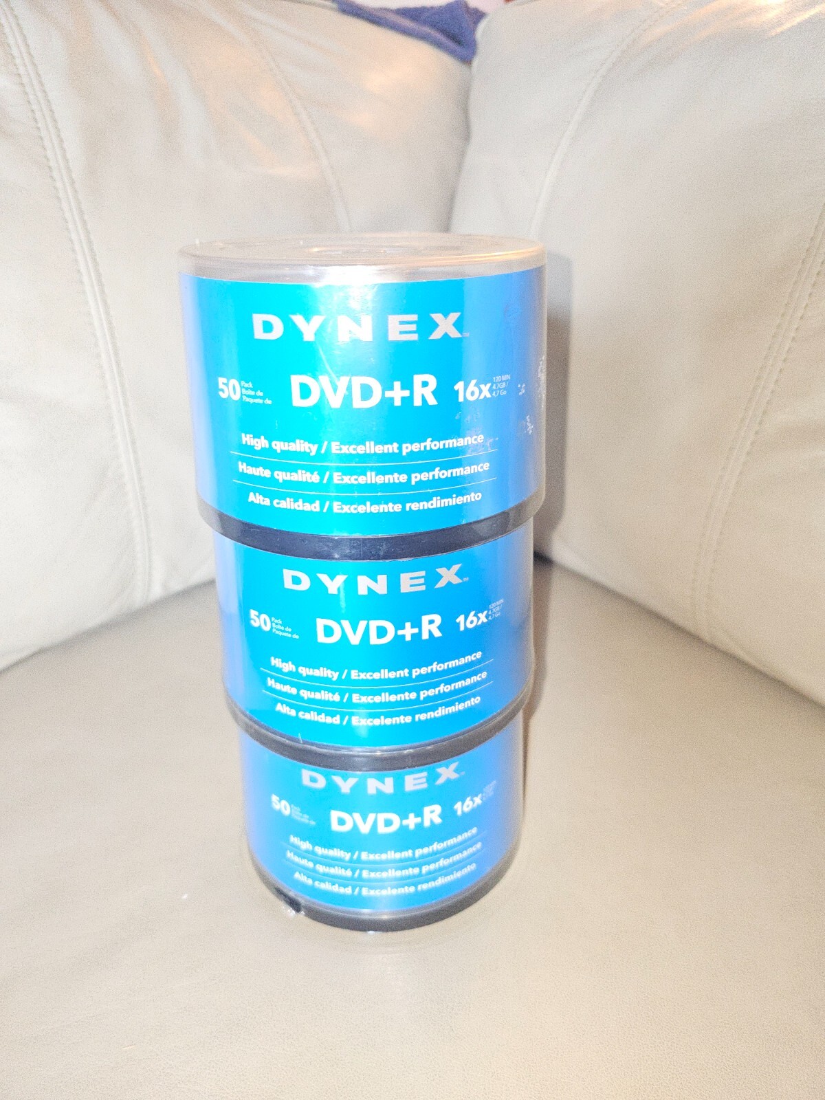 Vintage Dynex DVD+R 3 Sealed Spindle Packs of 50 16x 4.7GB
