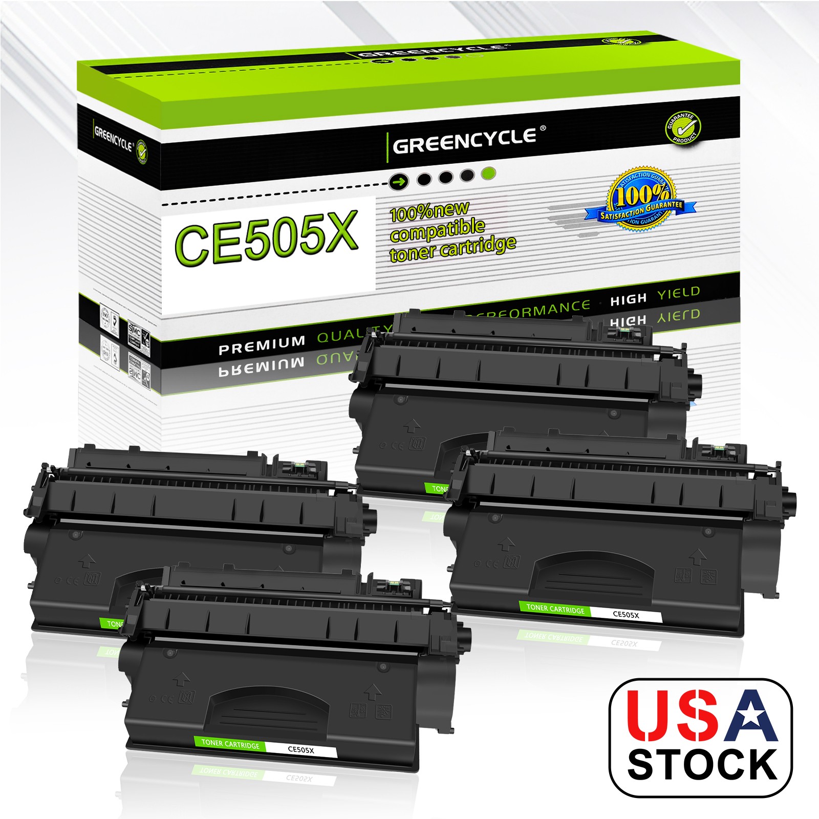 4 Pack CF280X 80X Toner Cartridge fits for HP LaserJet Pro 400 M401a M401n M401d