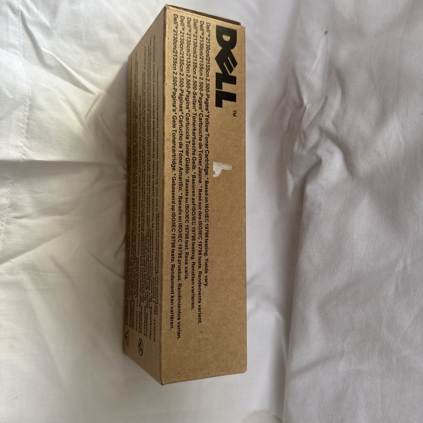 Dell 2130cn 2135cn Yellow 2,500 pages Toner Genuine New OEM Sealed Box 