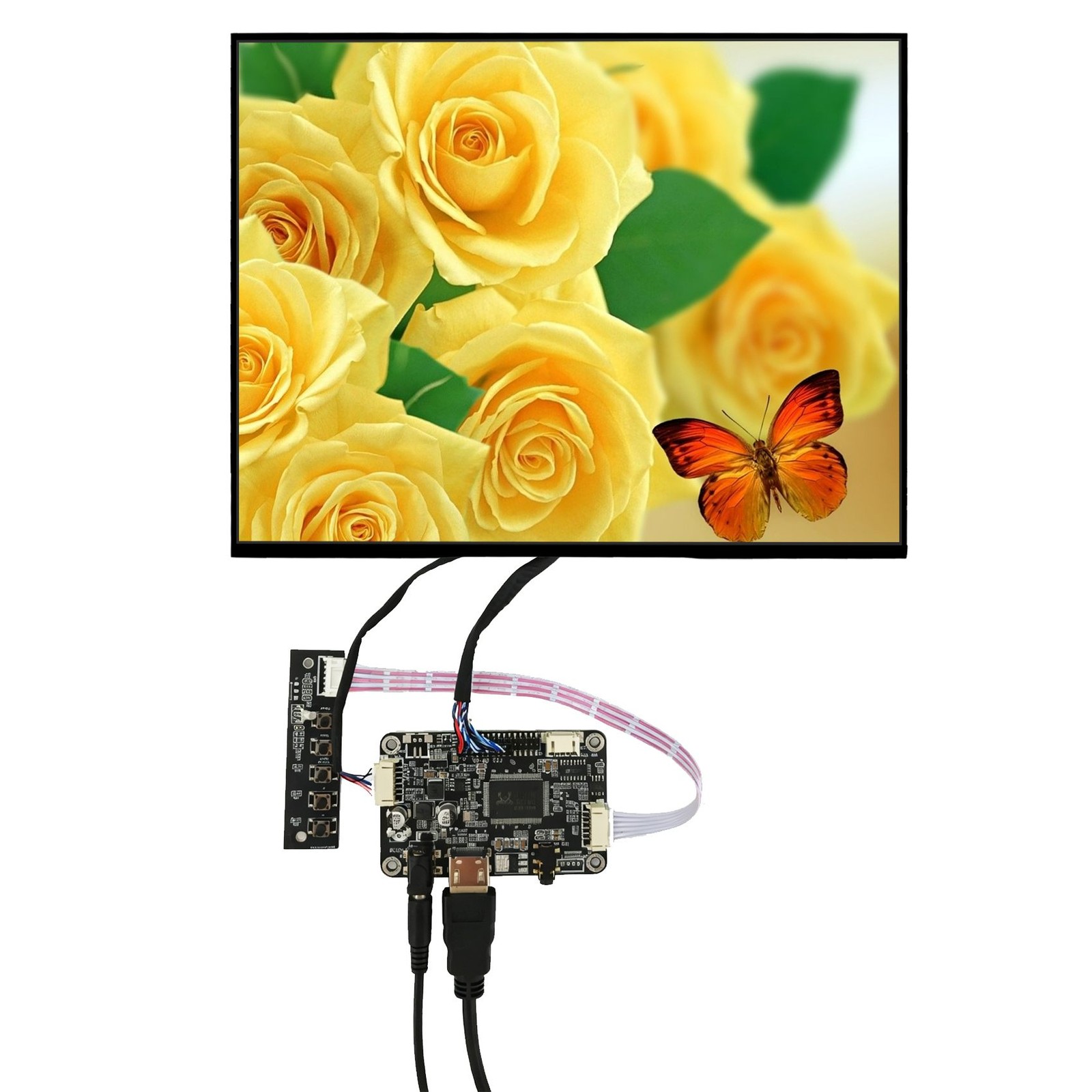 HD VGA AV USB LCD Controller Board 12.1inch VS121GH-L01 1024X768 IPS LCD Screen