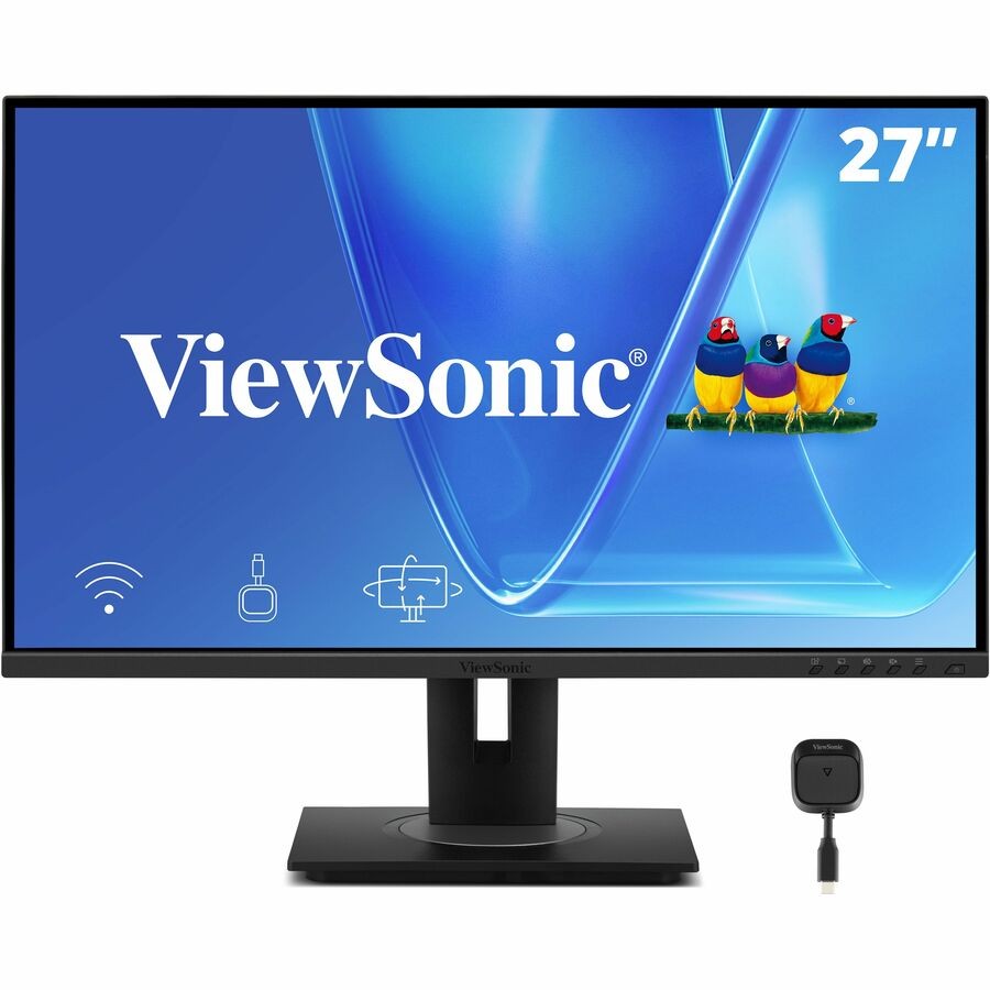 ViewSonic VG2748N 27 Inch 1080p Monitor, IPS Display with Wireless Casting and